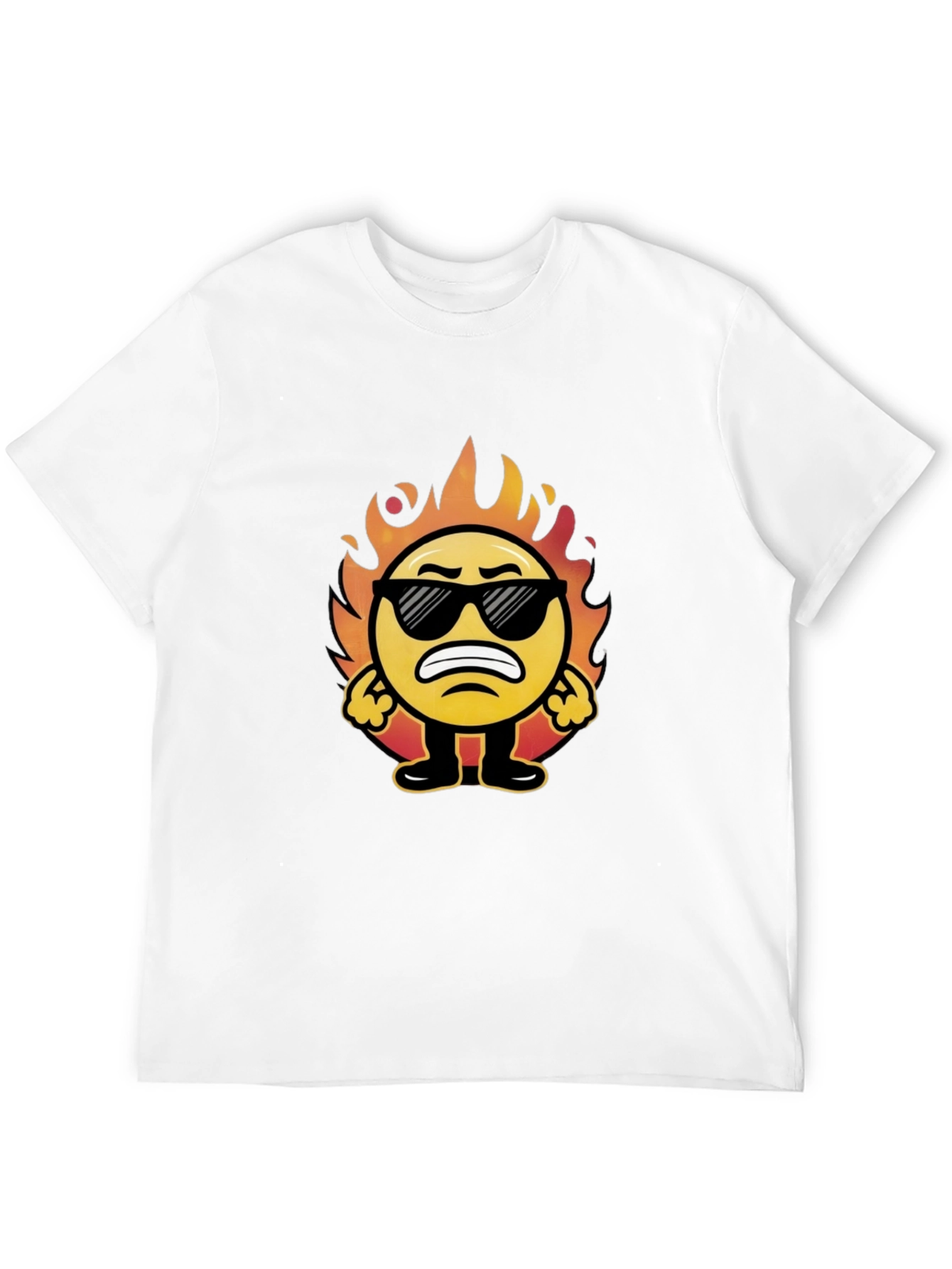 Funny On Fire Emoji T-Shirt