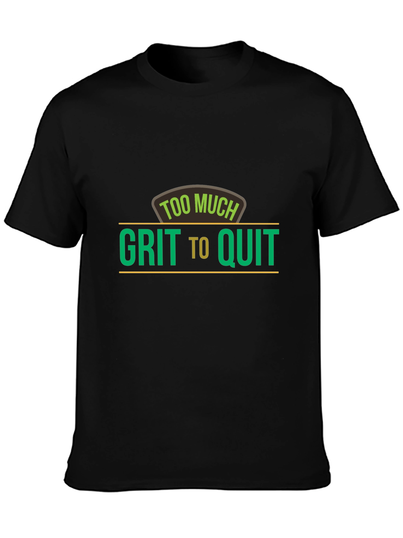 Grit To Quit Black T-Shirt