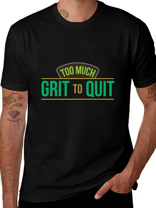 Grit To Quit Black T-Shirt