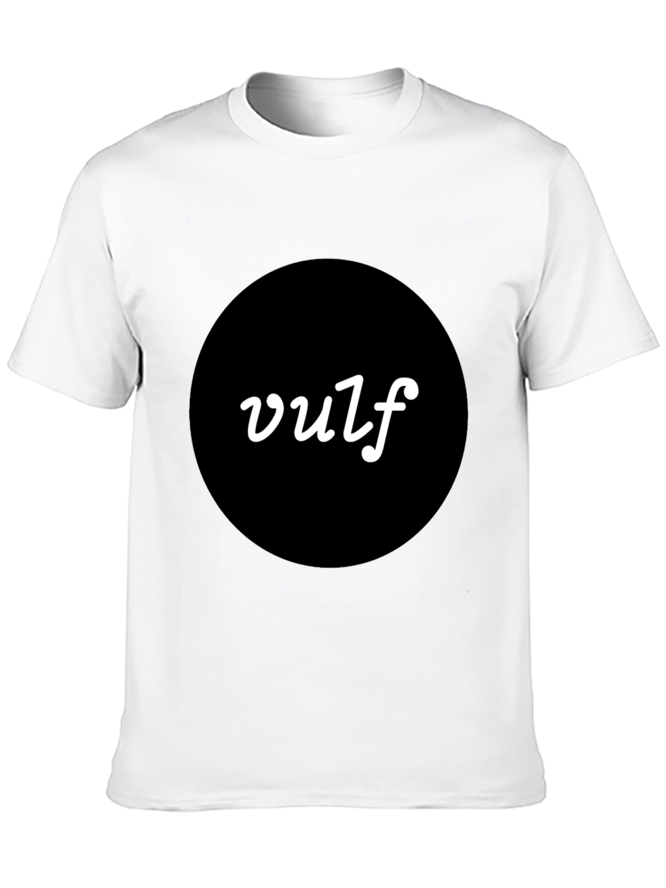Vulf T-Shirt - Modern Black Tee with Bold Logo