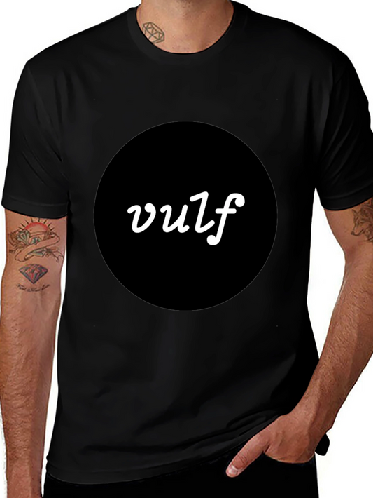 Vulf T-Shirt - Modern Black Tee with Bold Logo