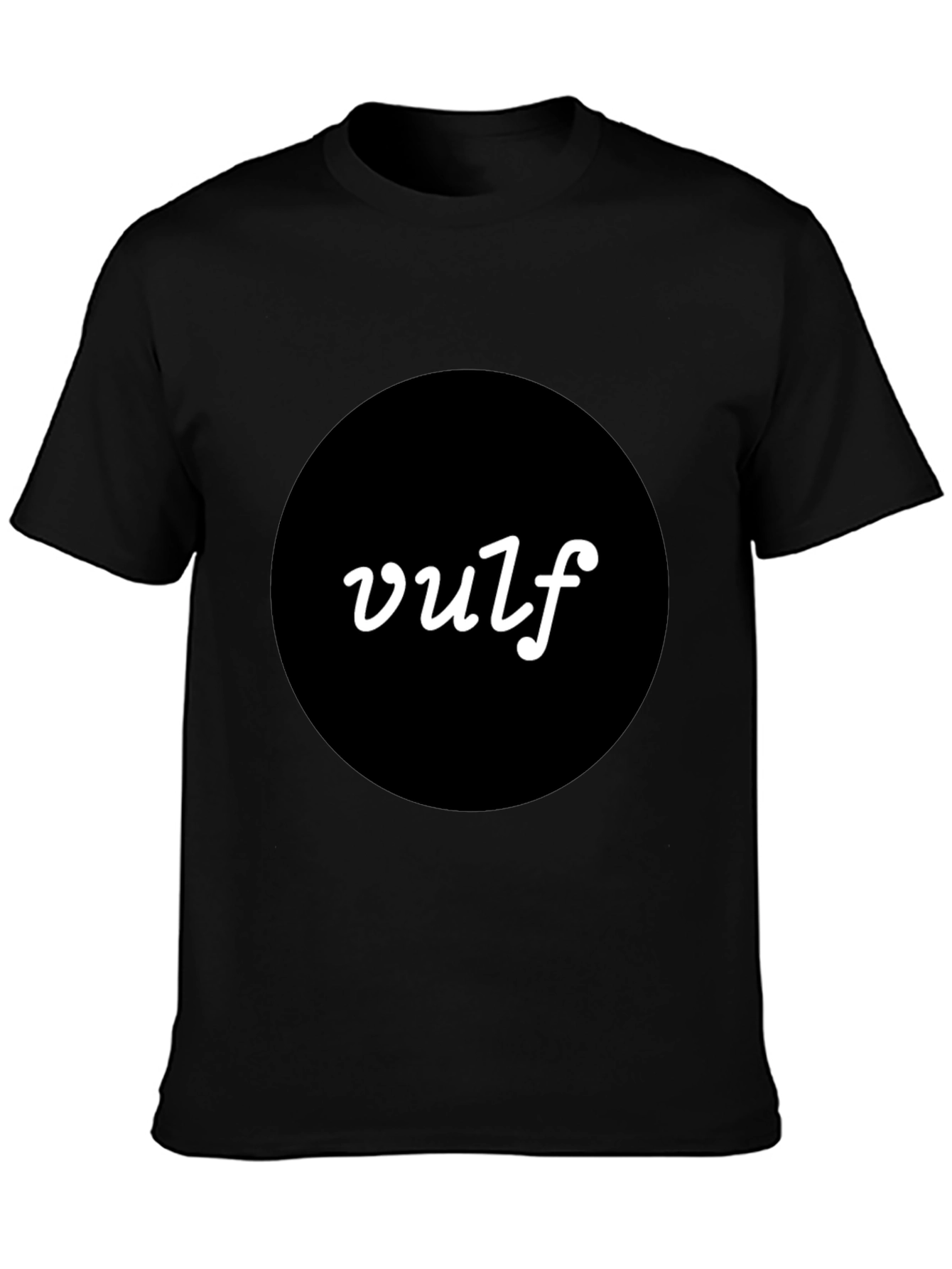 Vulf T-Shirt - Modern Black Tee with Bold Logo