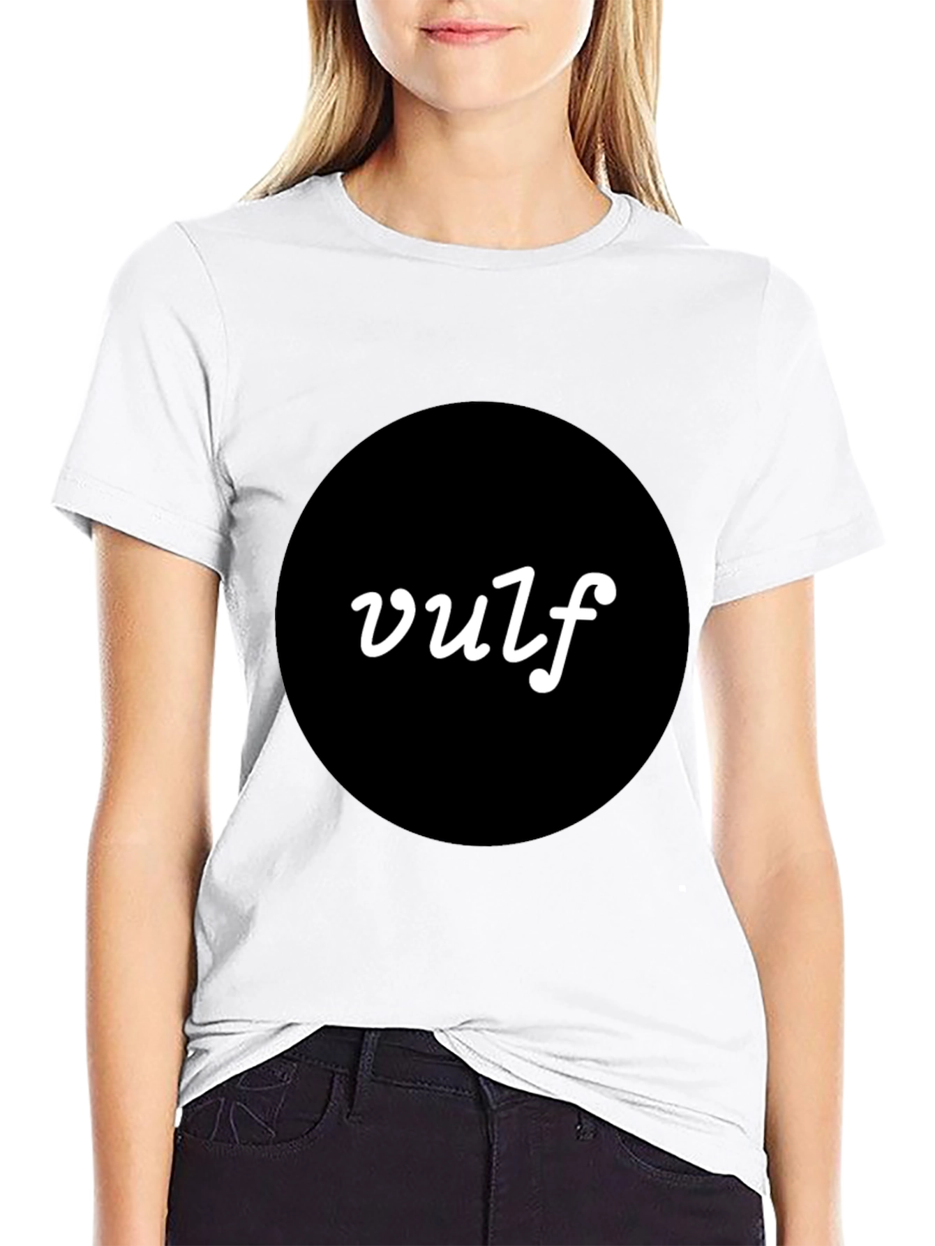 Vulf T-Shirt - Modern Black Tee with Bold Logo