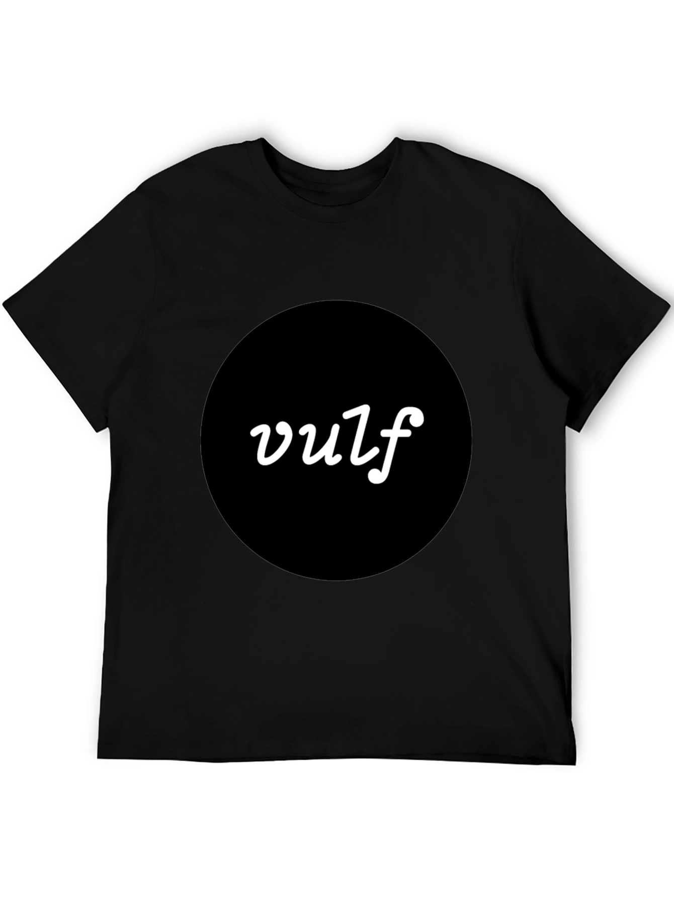 Vulf T-Shirt - Modern Black Tee with Bold Logo