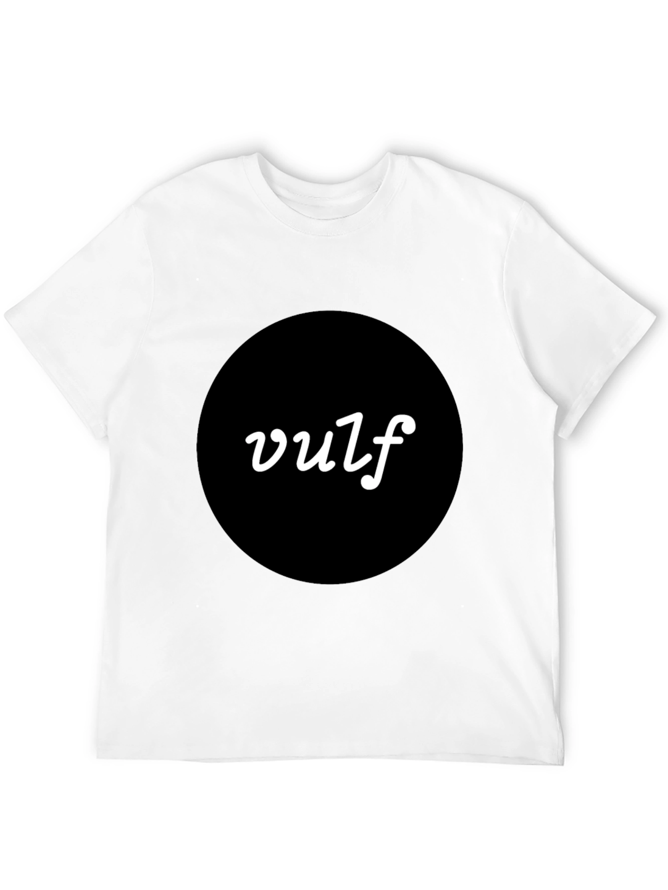 Vulf T-Shirt - Modern Black Tee with Bold Logo