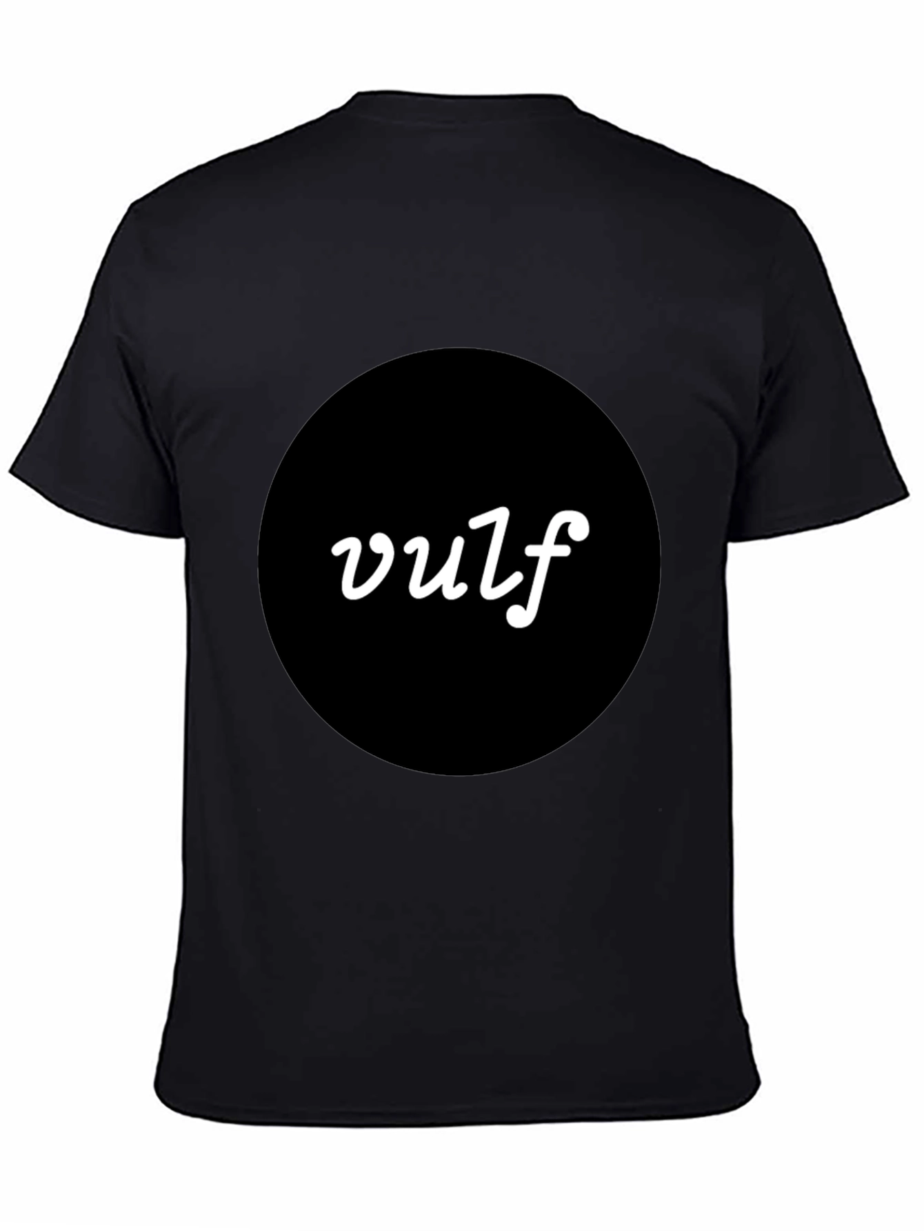 Vulf T-Shirt - Modern Black Tee with Bold Logo