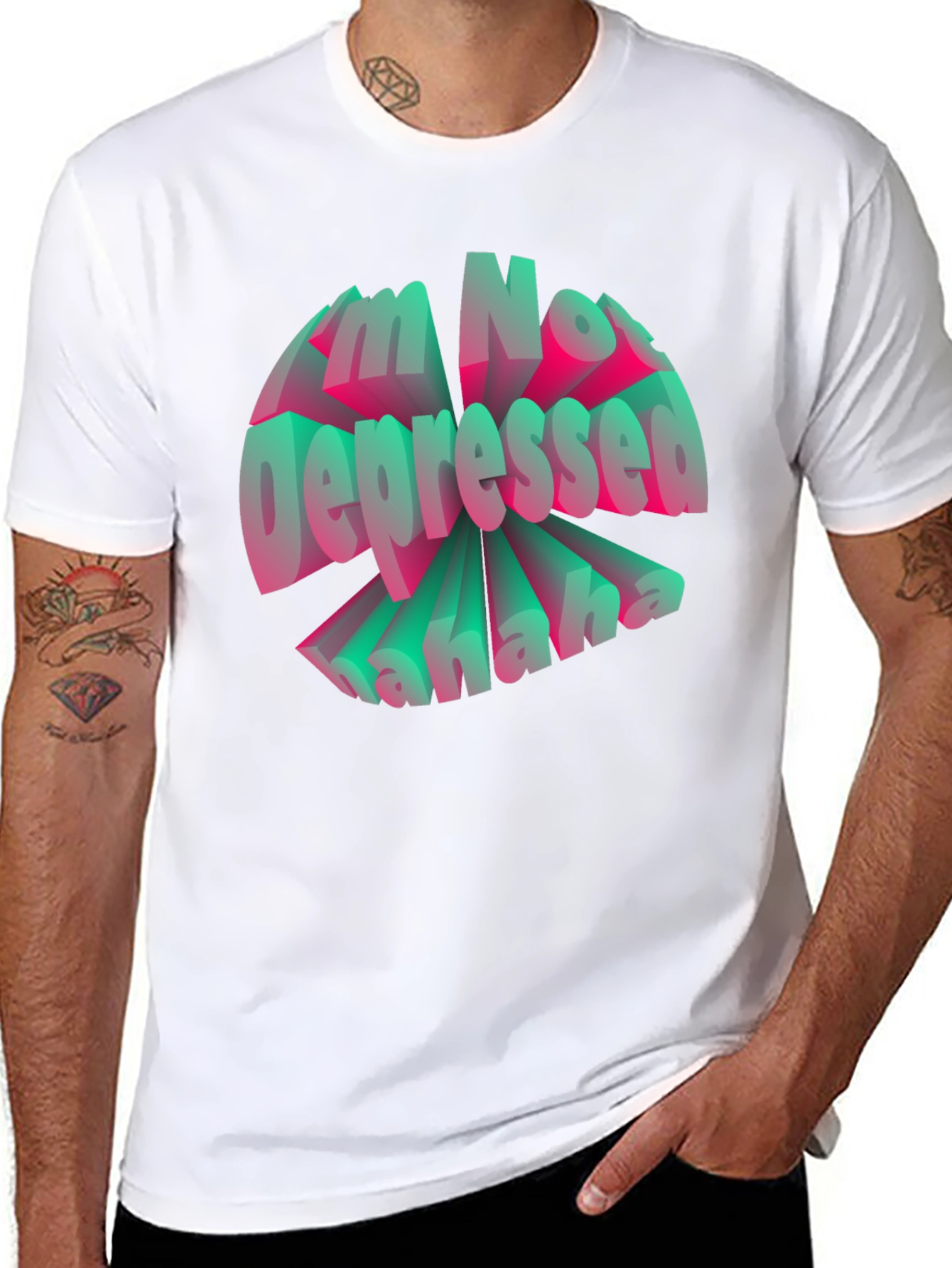 Im Not Depressed Graphic T-Shirt