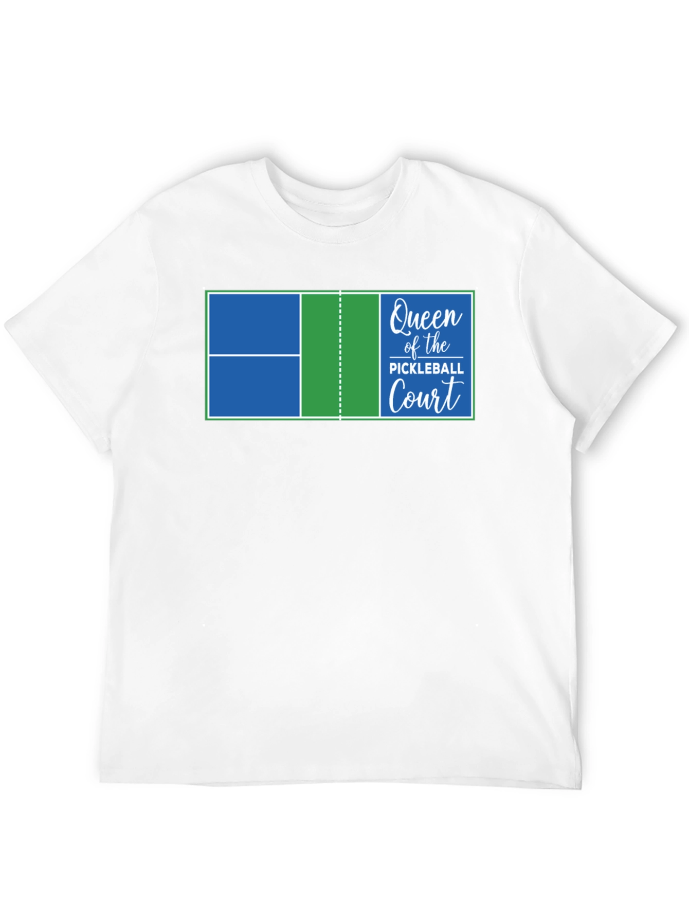 Queen of the Pickleball Court Graphic T-Shirt