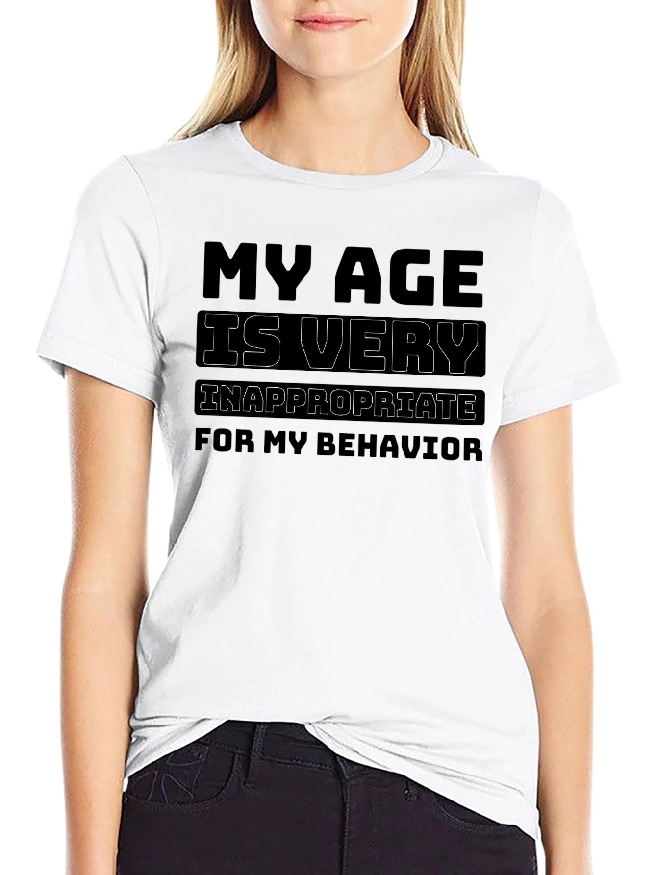 Funny My Age is Very Inappropriate Graphic T-Shirt