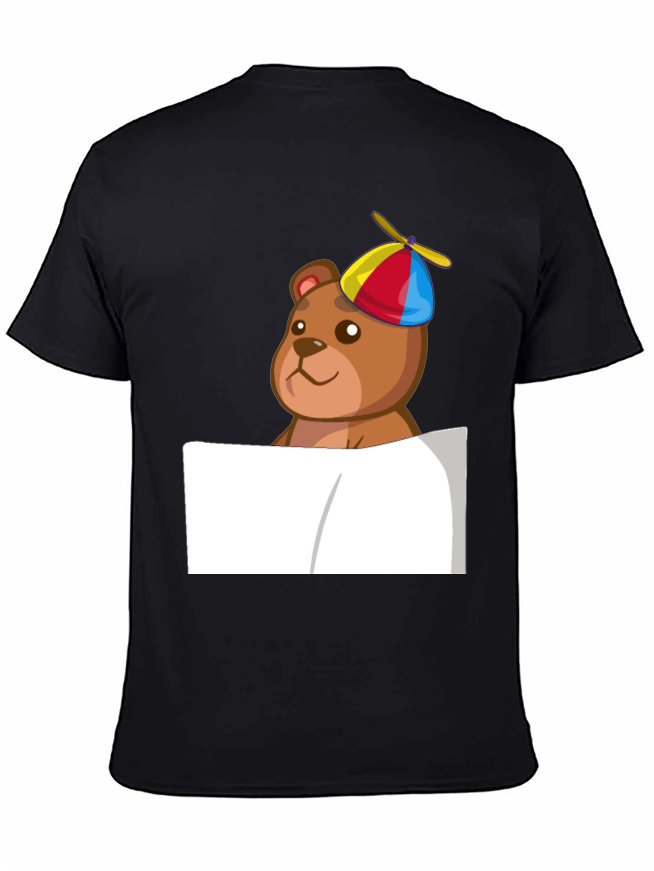 Novelty Bear in Propeller Hat T-Shirt