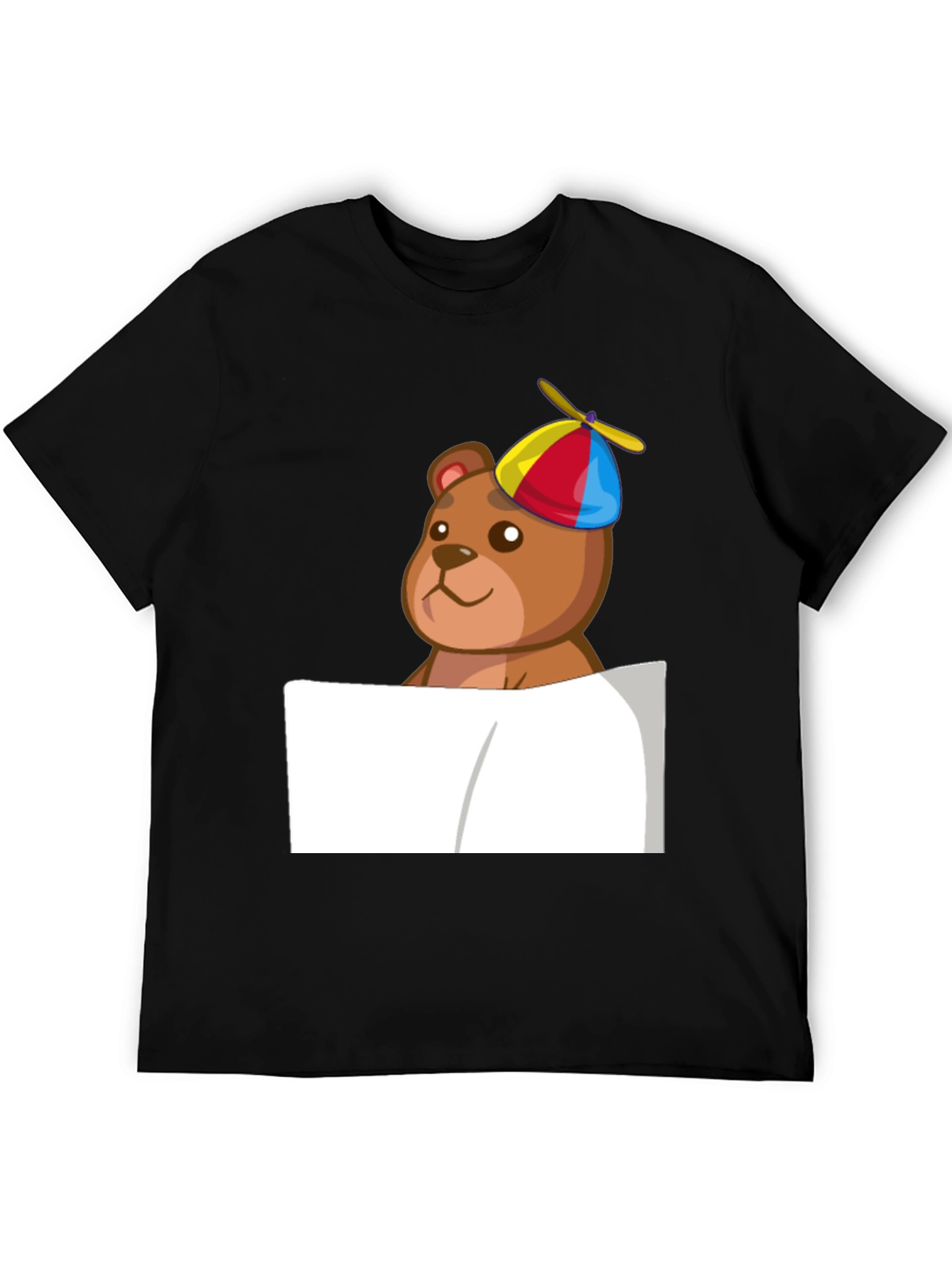 Novelty Bear in Propeller Hat T-Shirt
