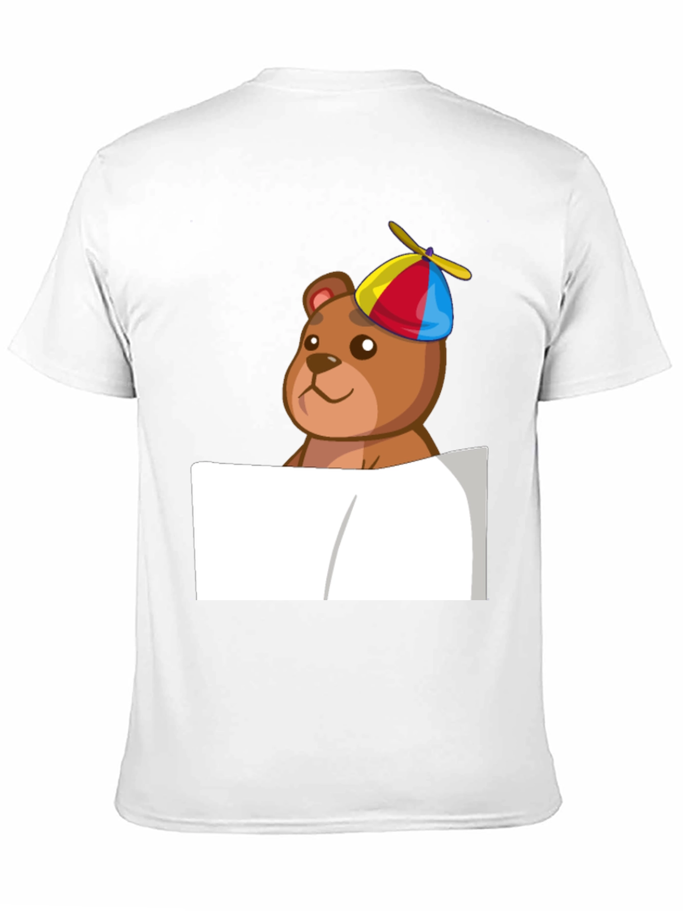 Novelty Bear in Propeller Hat T-Shirt