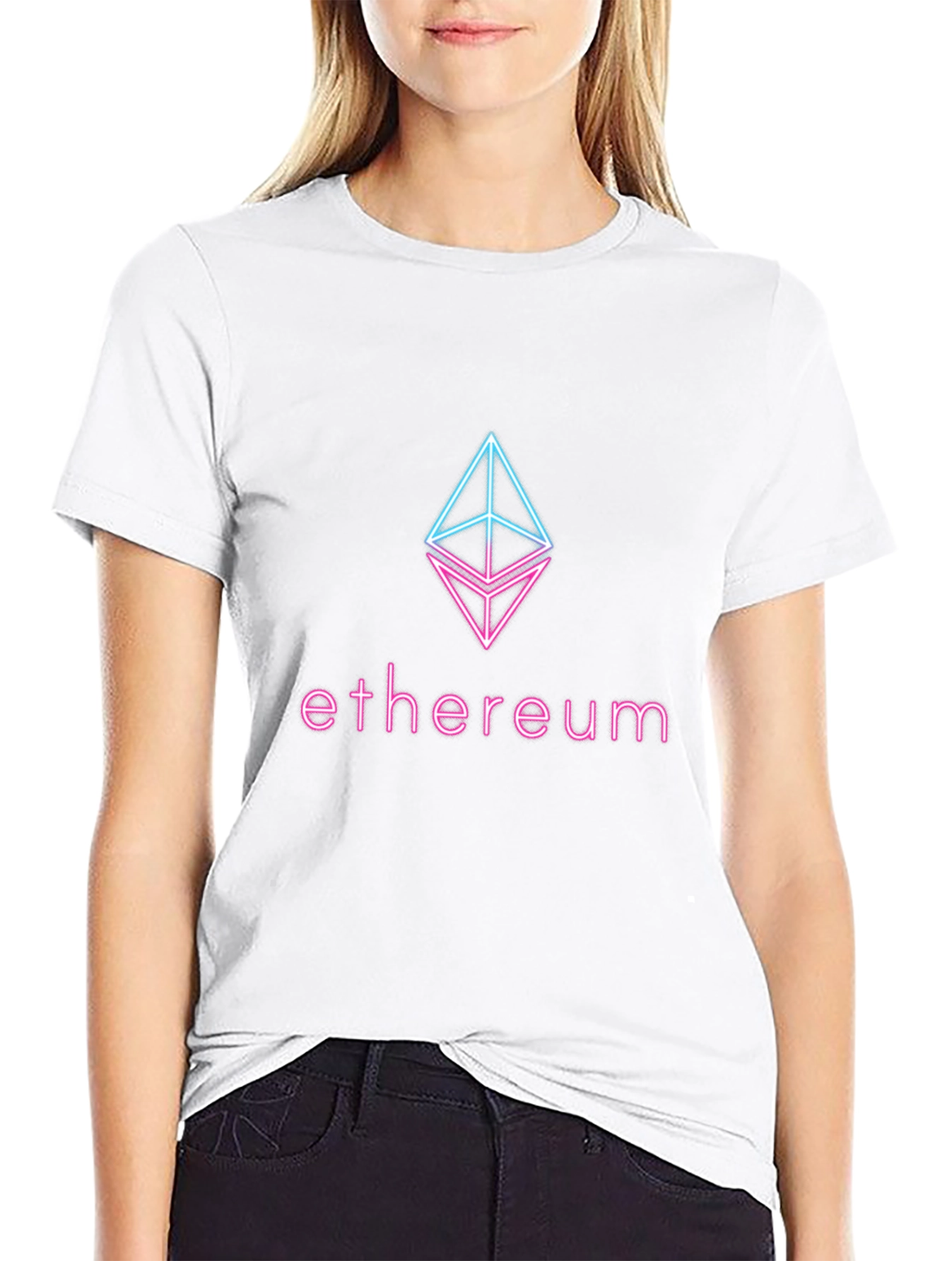 Ethereum Crypto Logo T-Shirt - Black