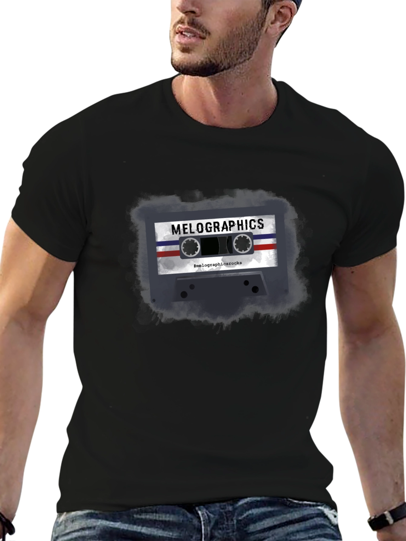 Retro Cassette Tape Graphic T-Shirt
