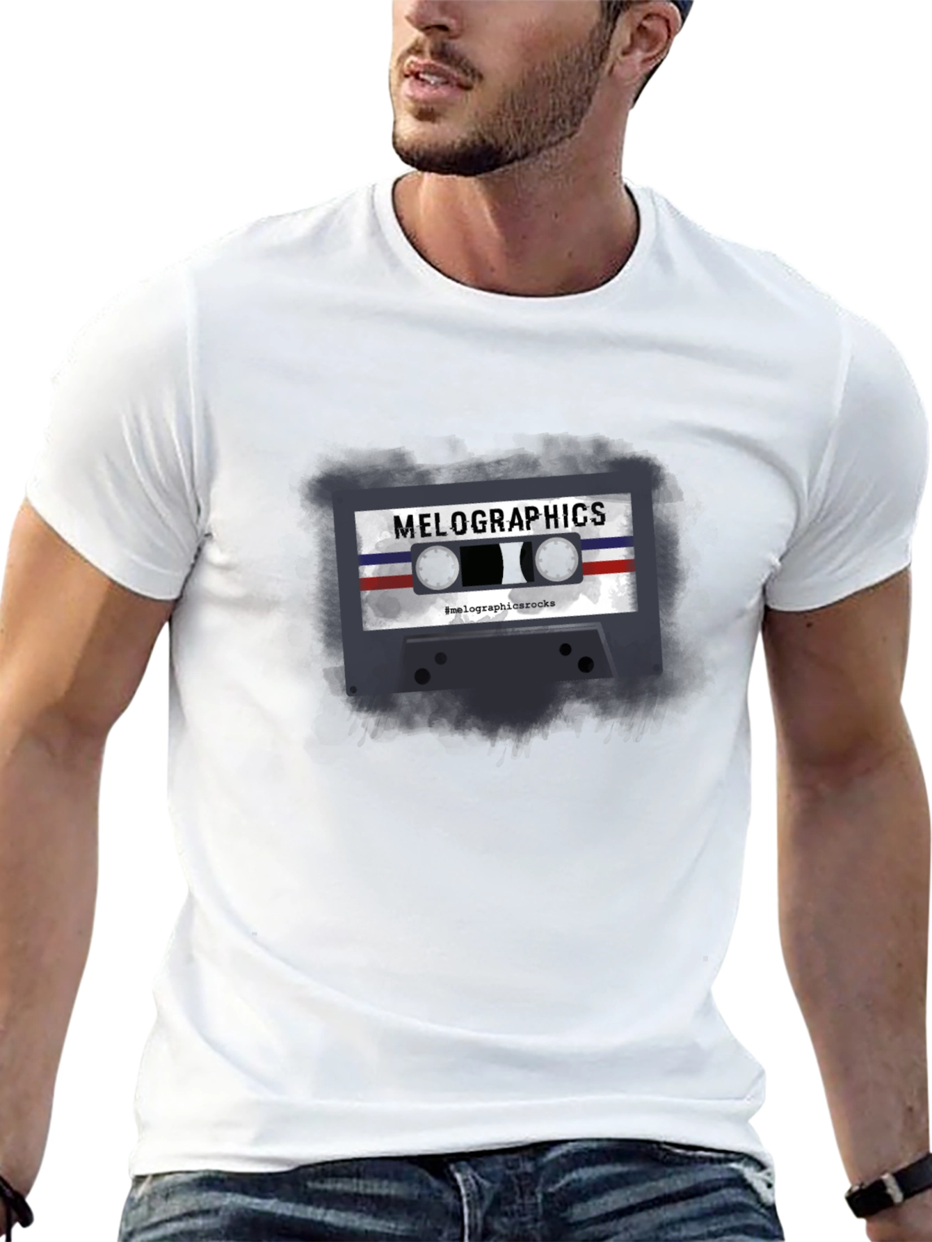Retro Cassette Tape Graphic T-Shirt