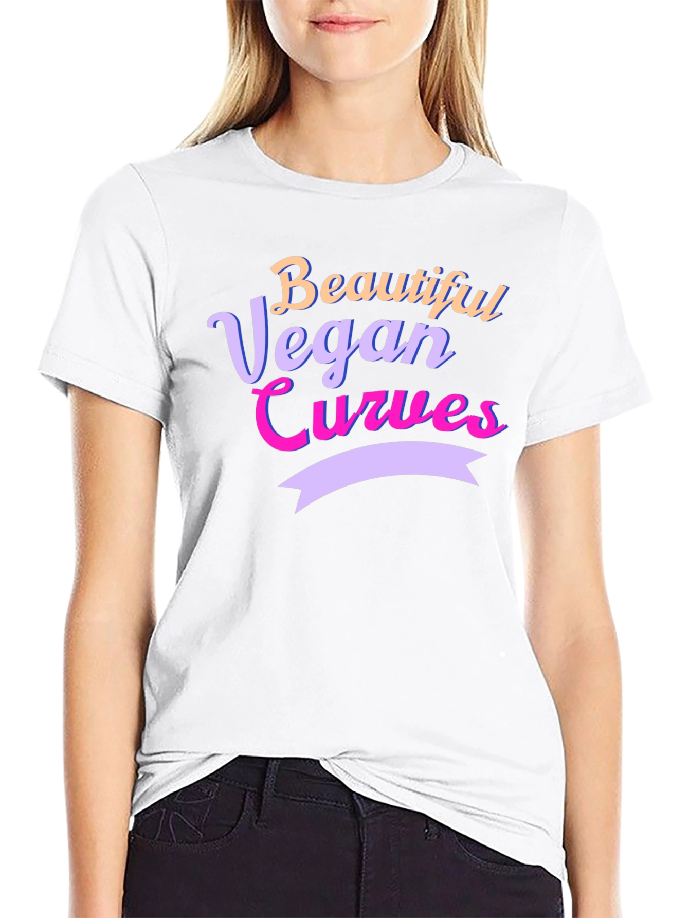 Beautiful Vegan Curves Graphic Tee