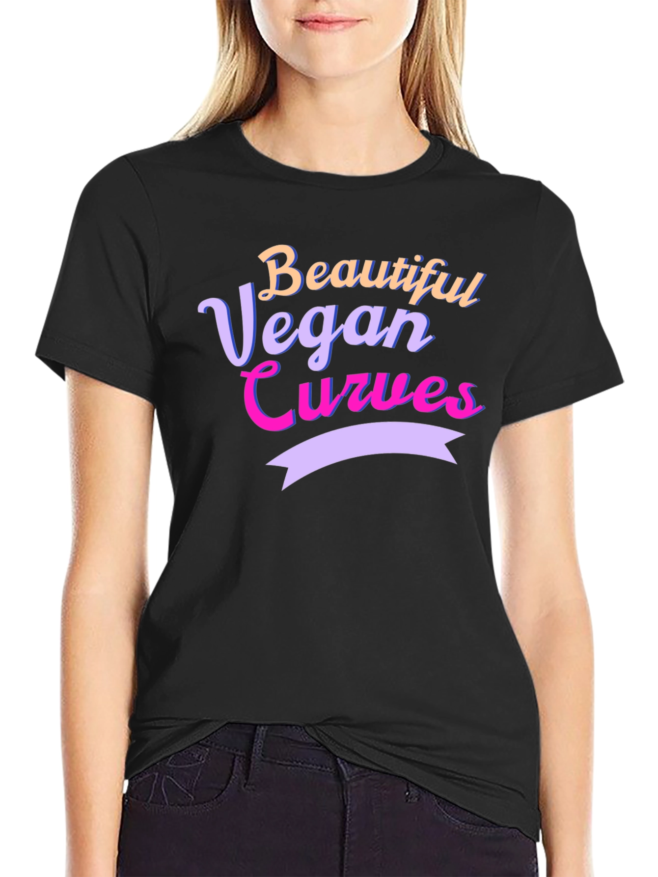 Beautiful Vegan Curves Graphic Tee