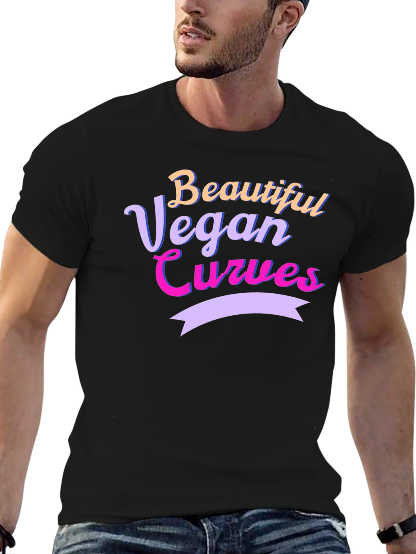Beautiful Vegan Curves Graphic Tee