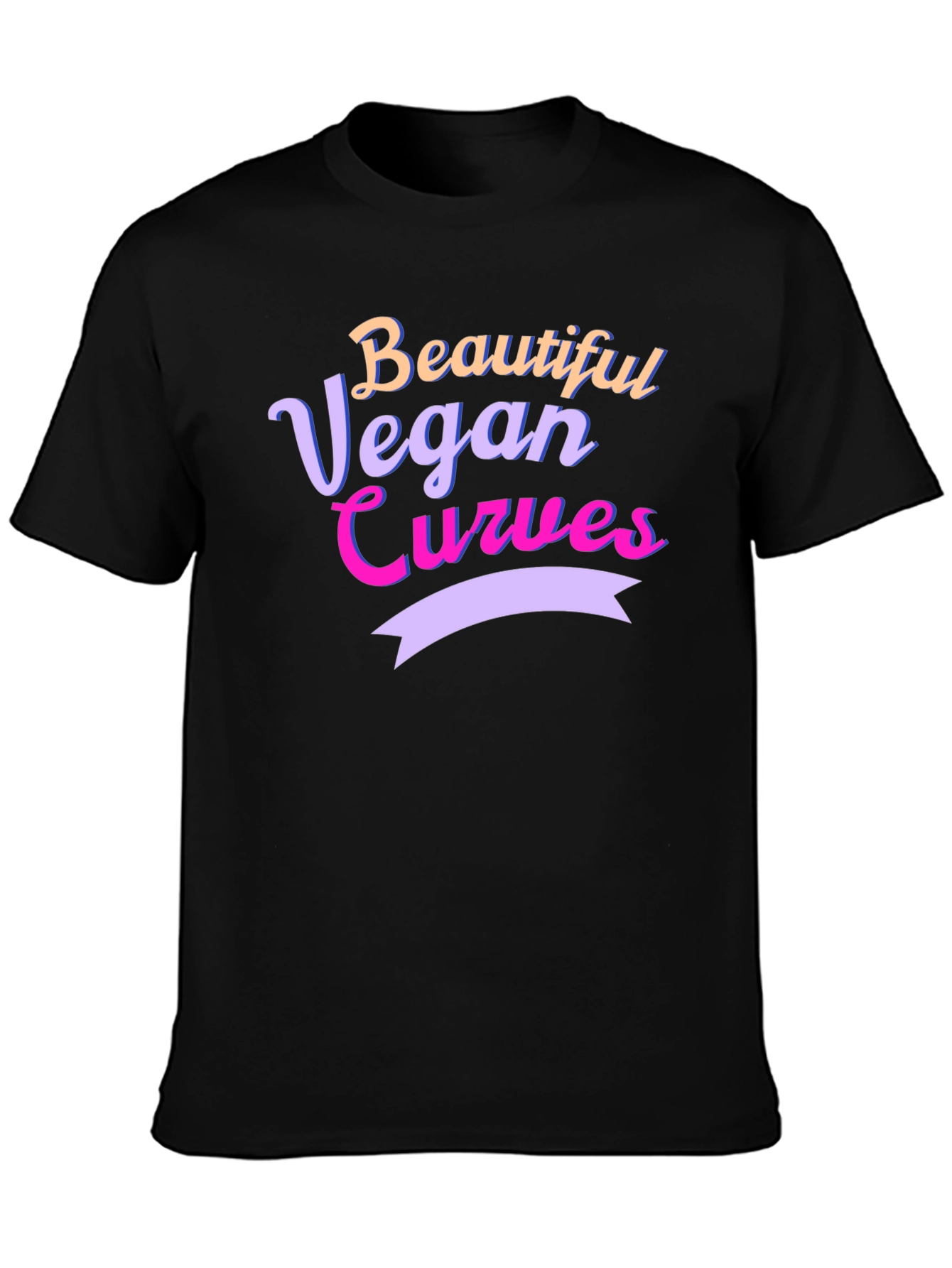 Beautiful Vegan Curves Graphic Tee