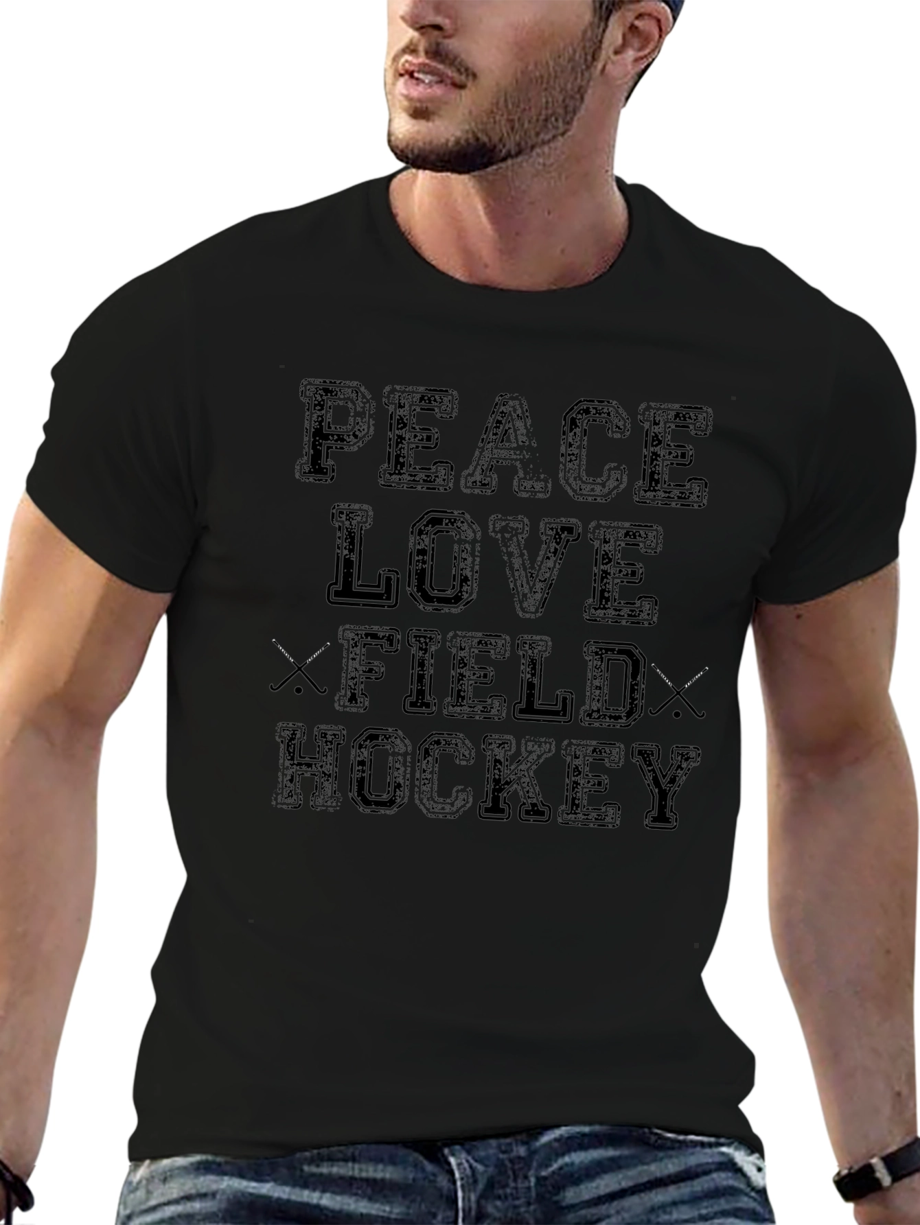 Peace Love Field Hockey T-Shirt