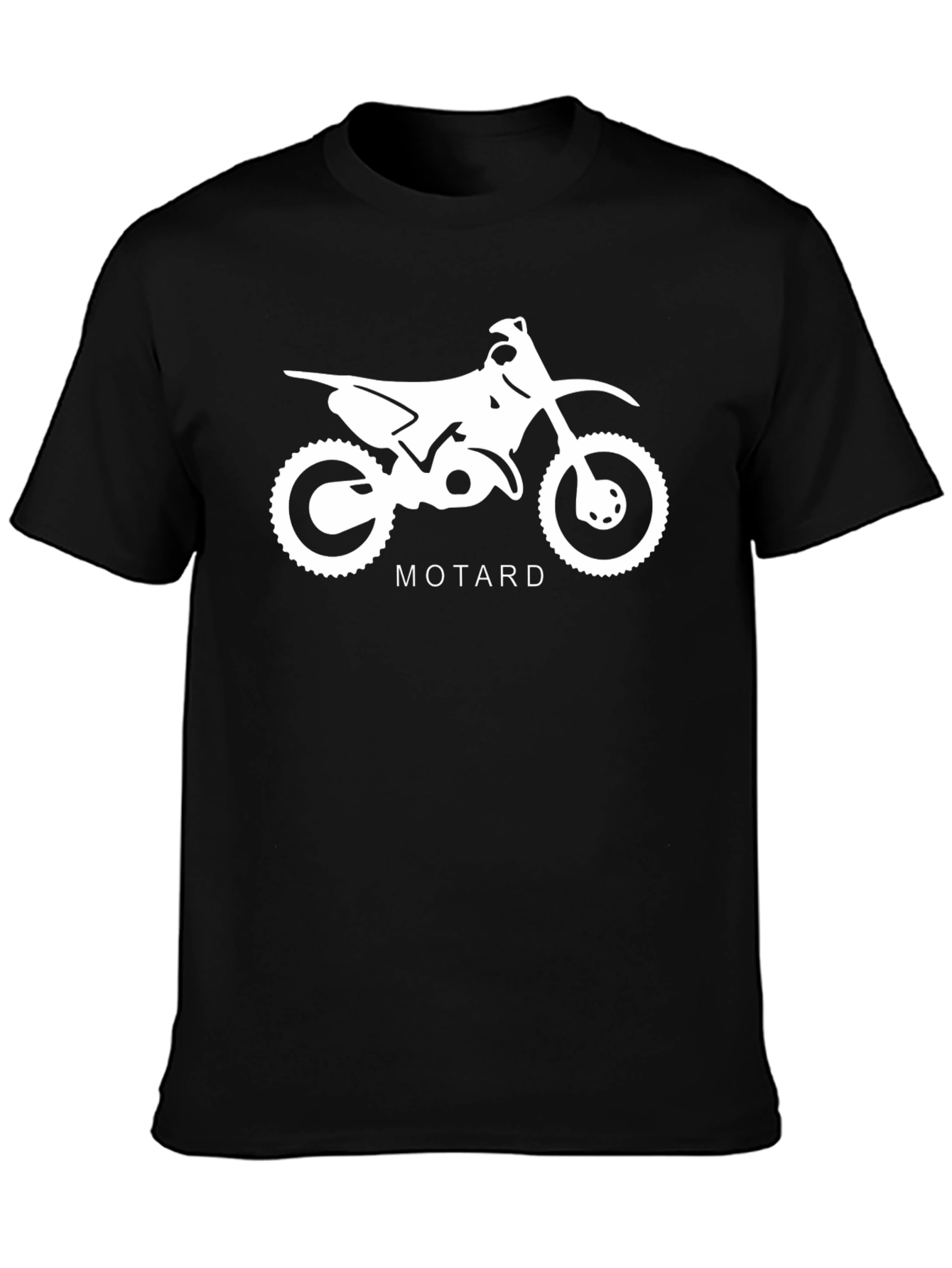 Motard Motorcycle Graphic Tee - Black T-Shirt