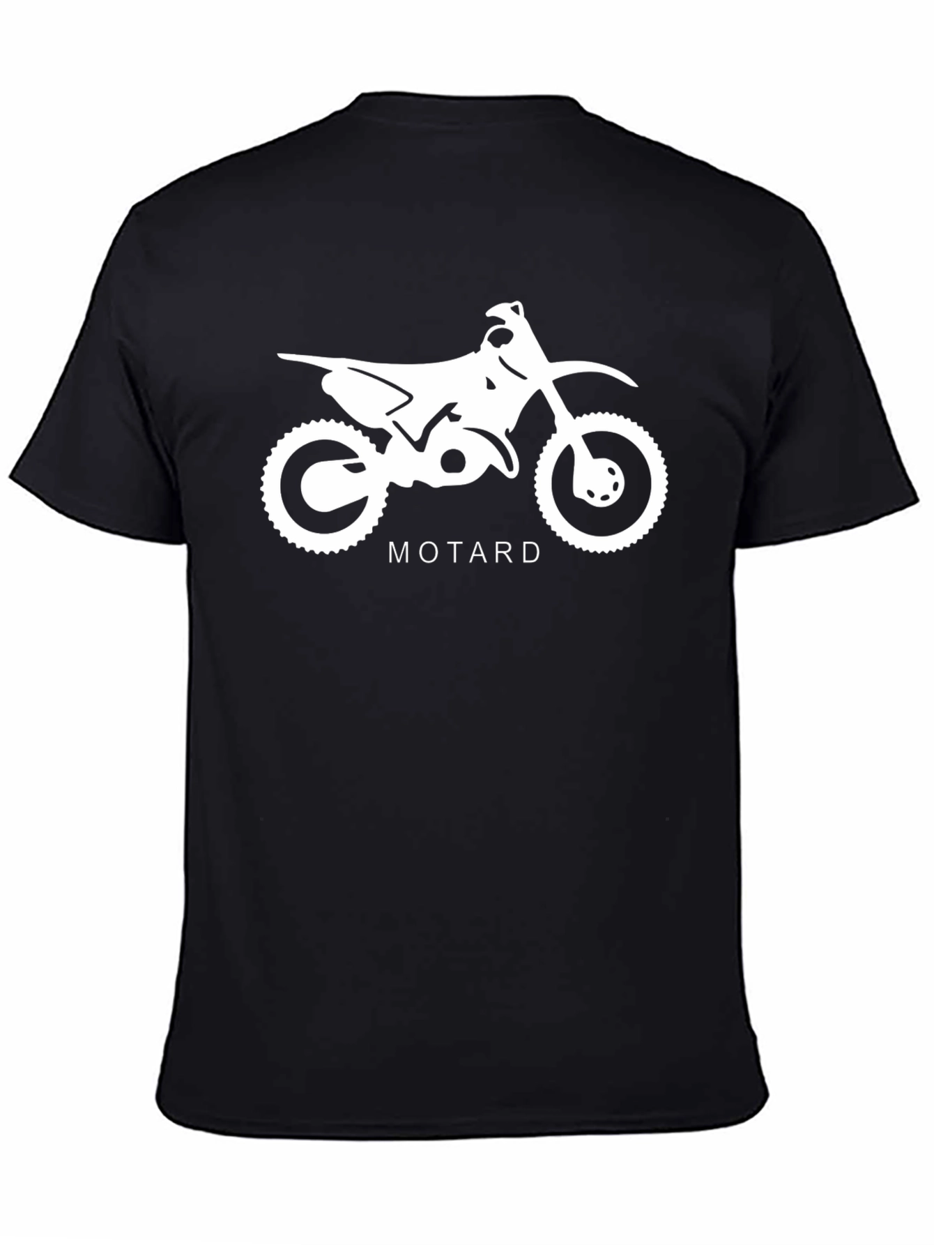 Motard Motorcycle Graphic Tee - Black T-Shirt