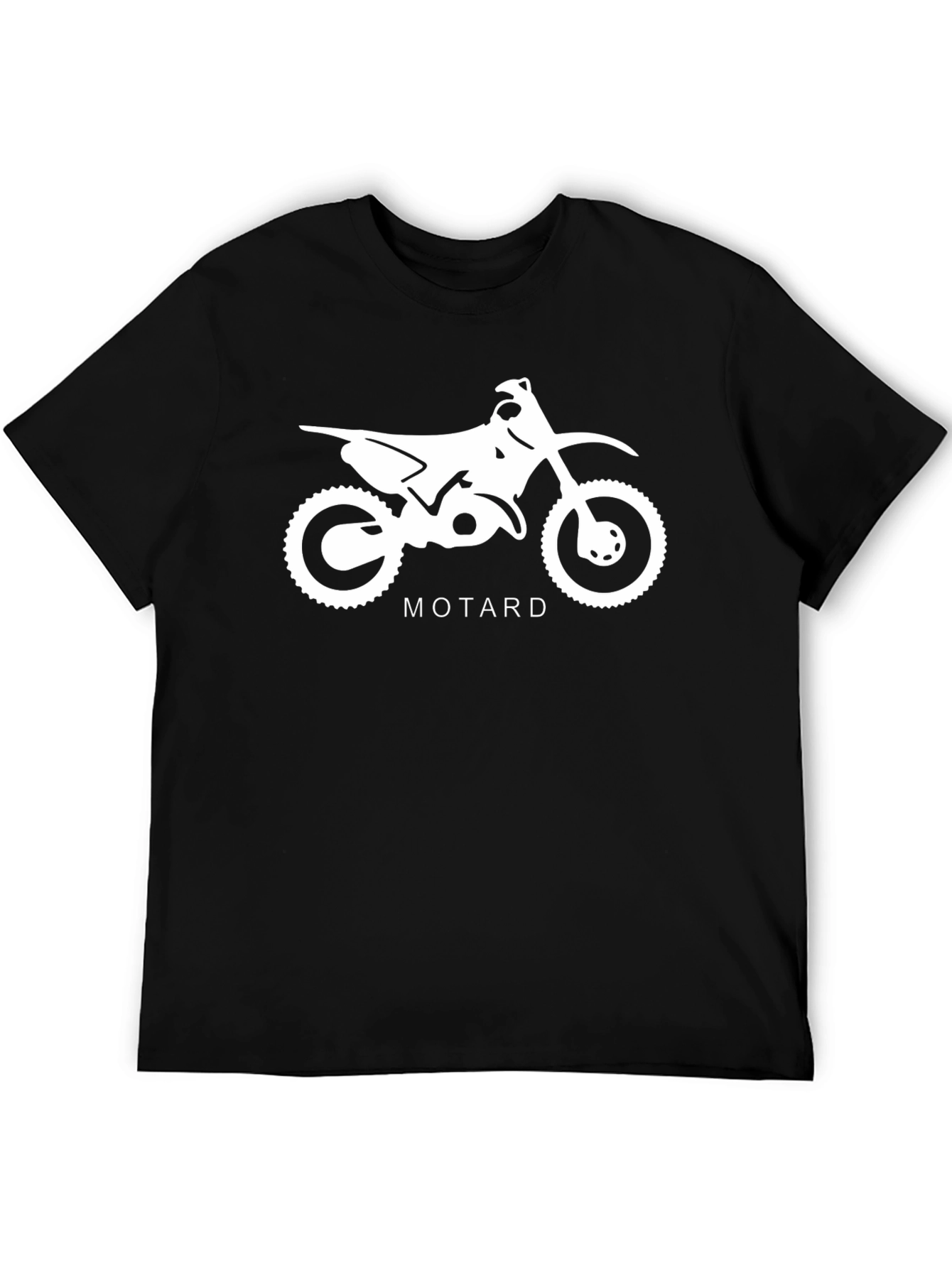 Motard Motorcycle Graphic Tee - Black T-Shirt