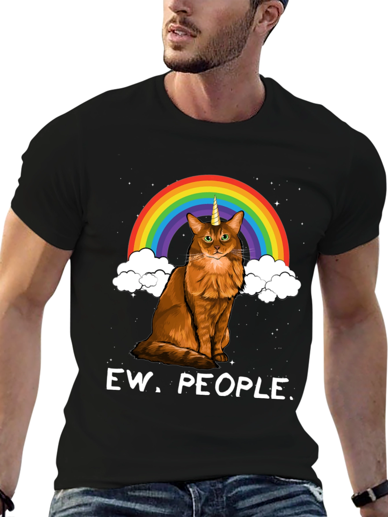 Ew People. Cat Unicorn T-Shirt
