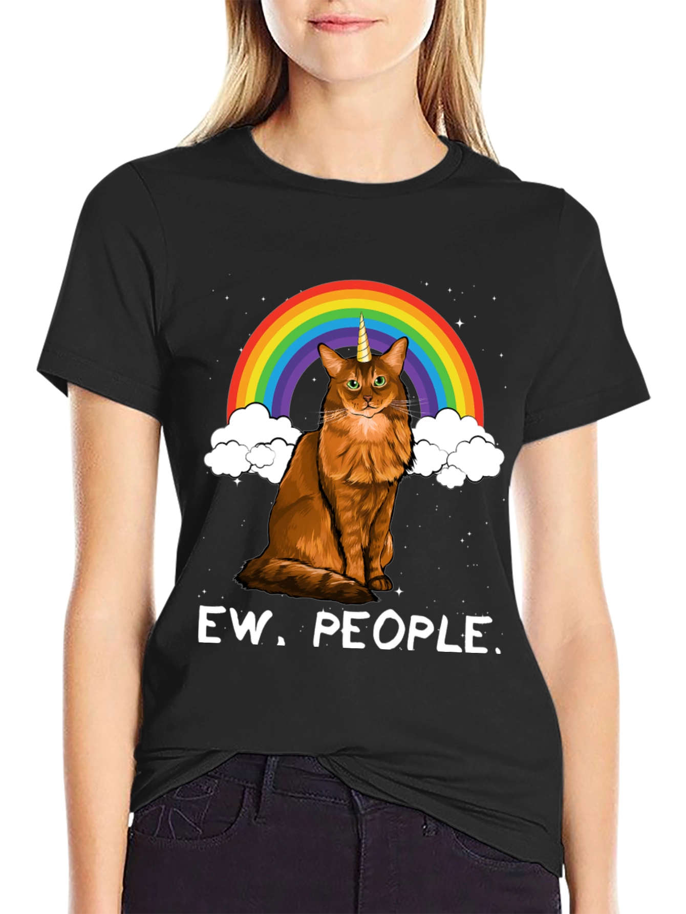 Ew People. Cat Unicorn T-Shirt