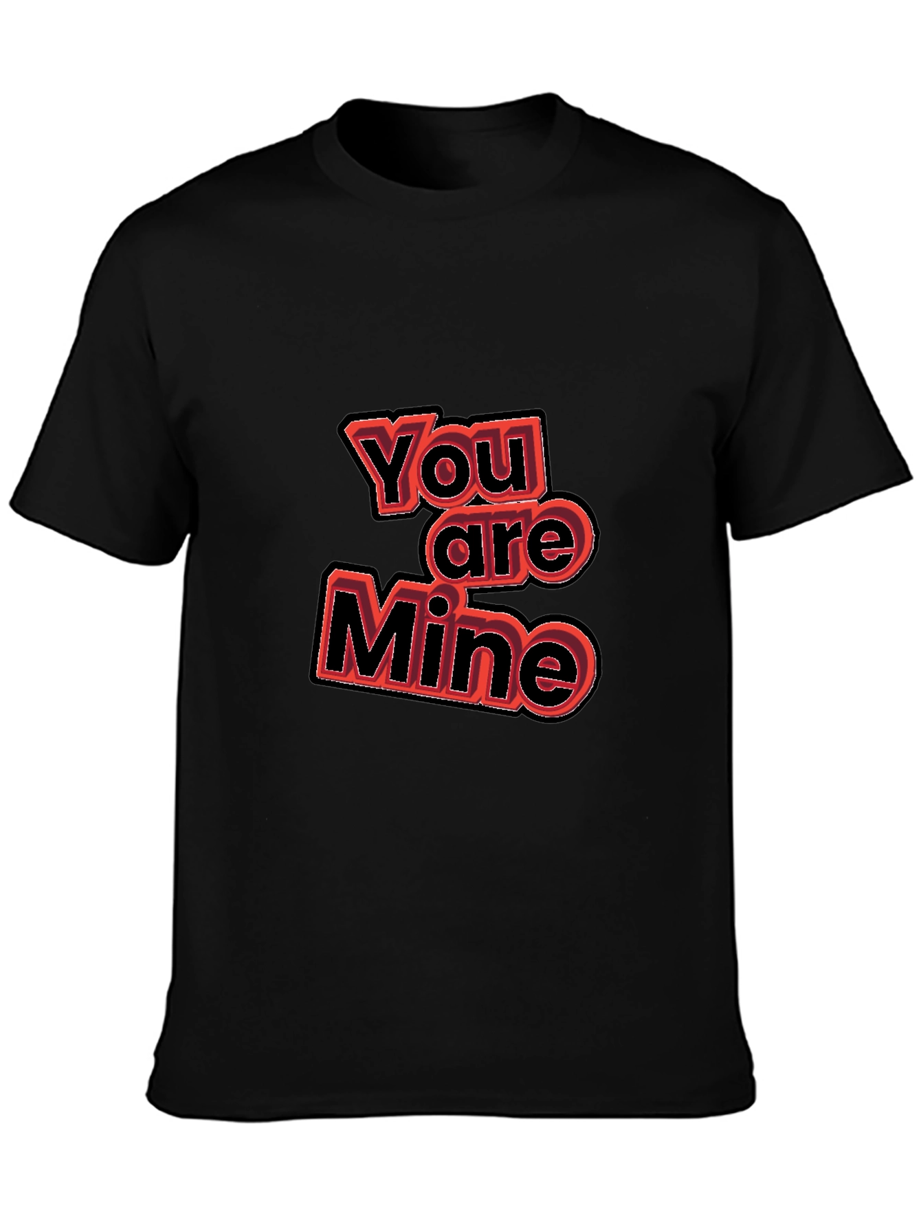 You Are Mine Graphic Tee - Black