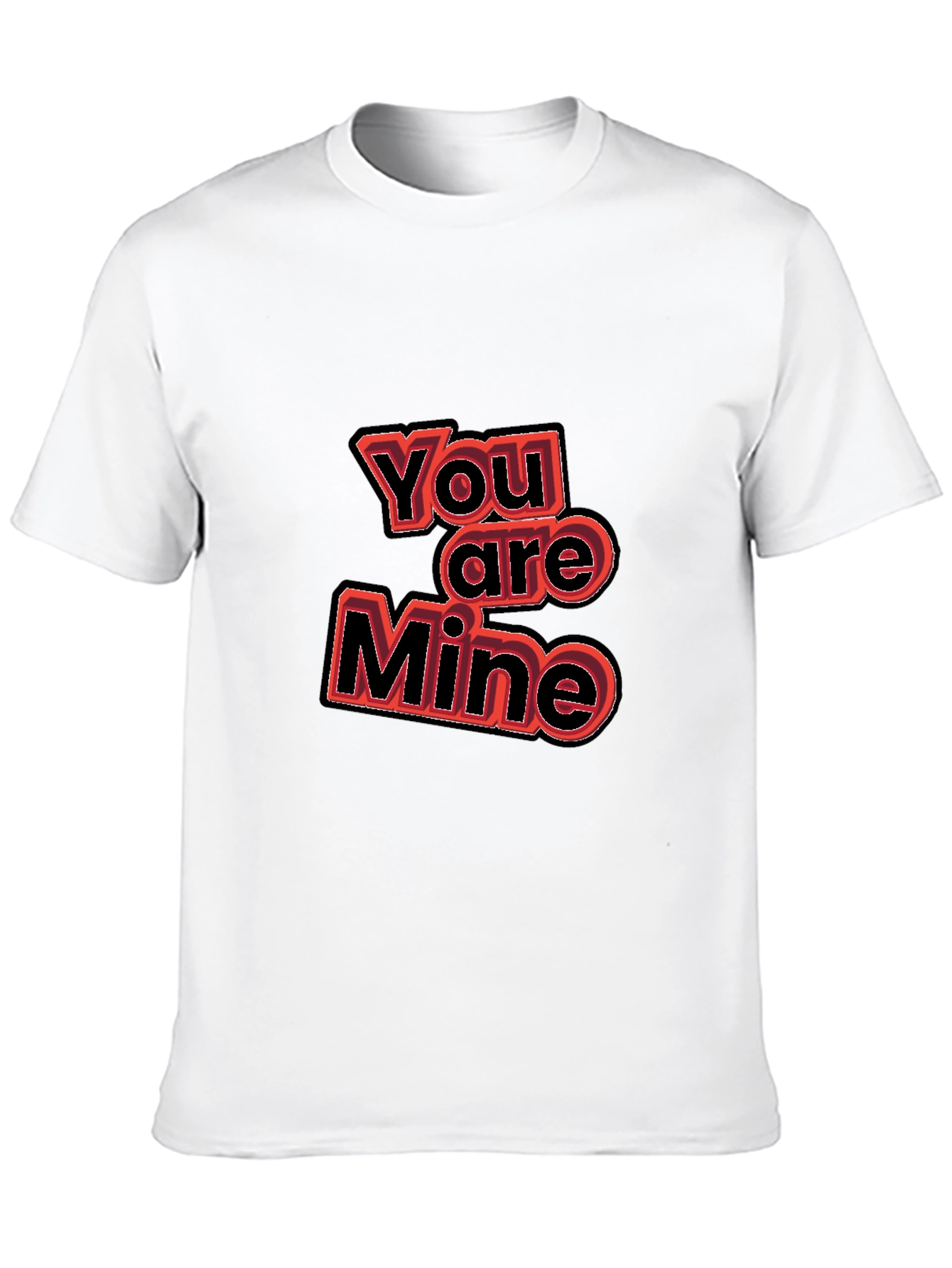 You Are Mine Graphic Tee - Black