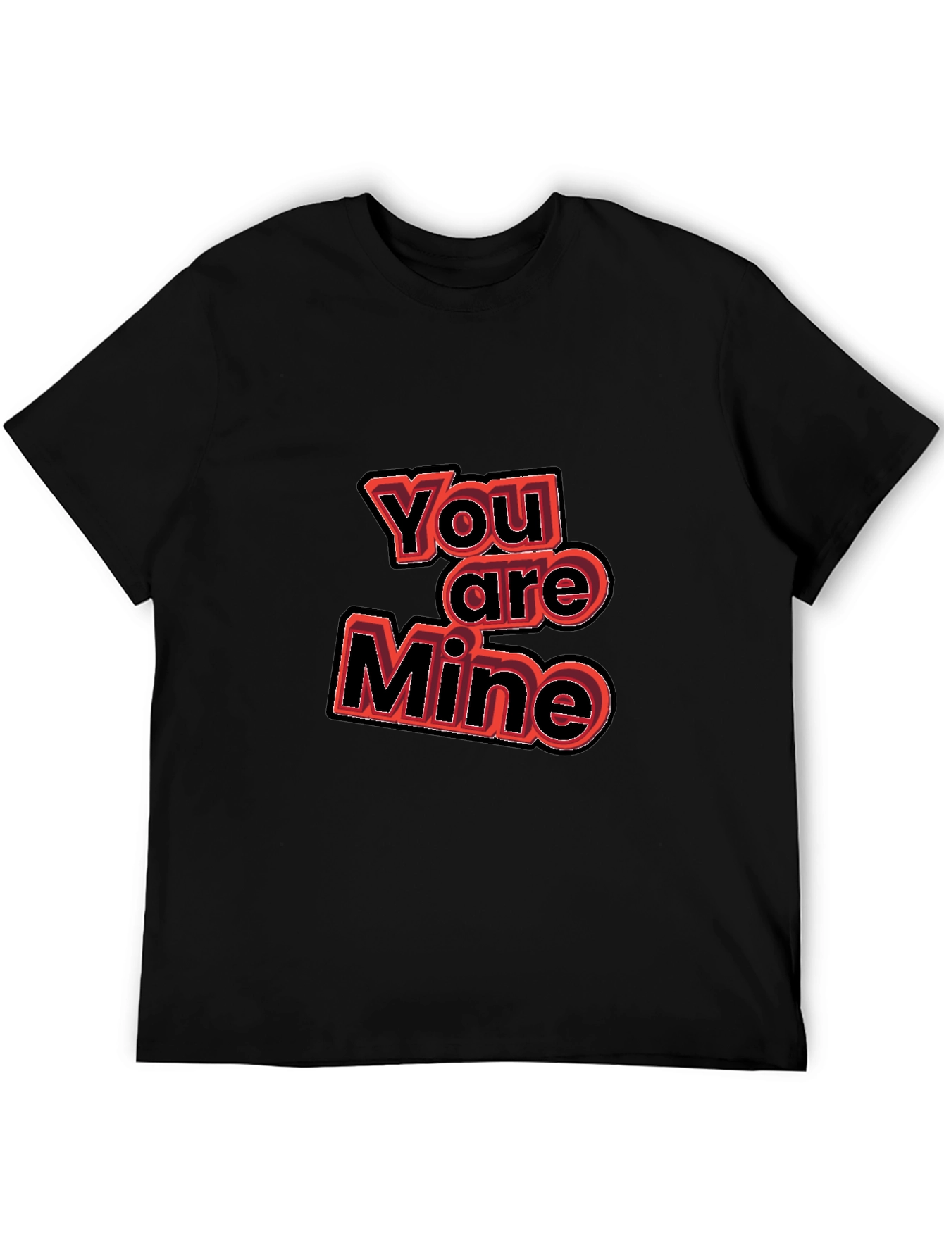 You Are Mine Graphic Tee - Black