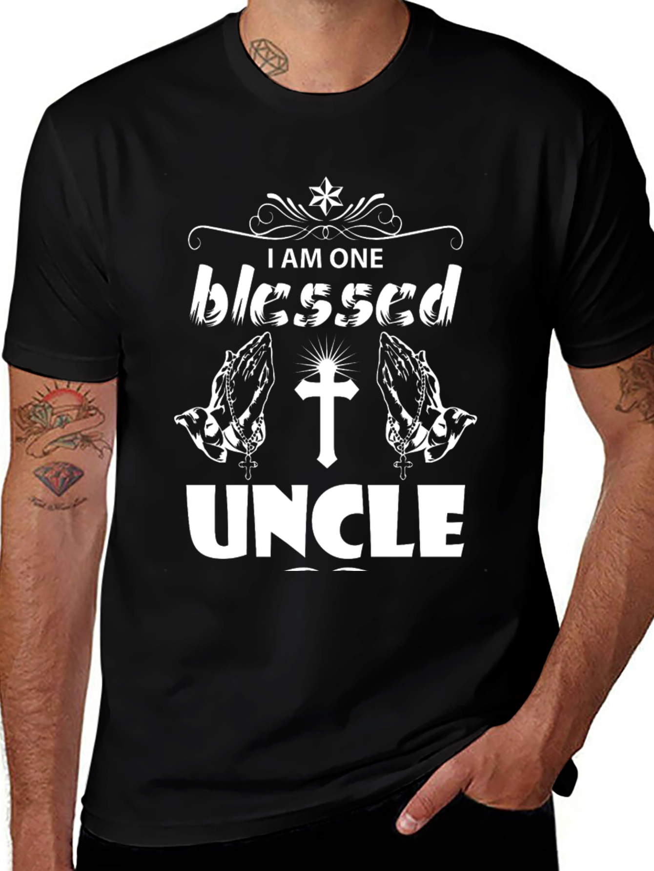 Blessed Uncle Graphic T-Shirt