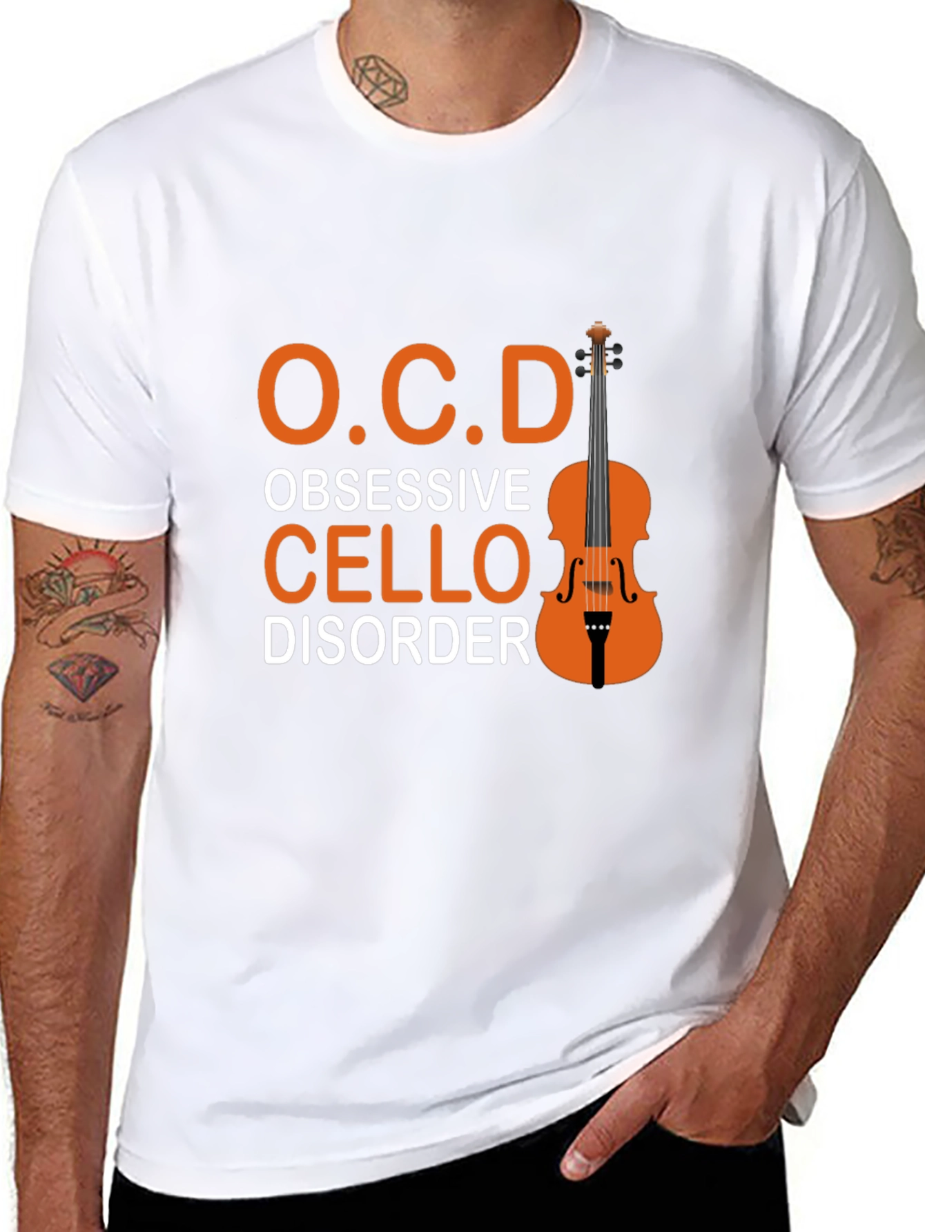 Obsessive Cello Disorder T-Shirt Music Lover Tee