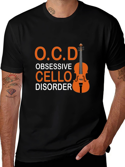 Obsessive Cello Disorder T-Shirt Music Lover Tee