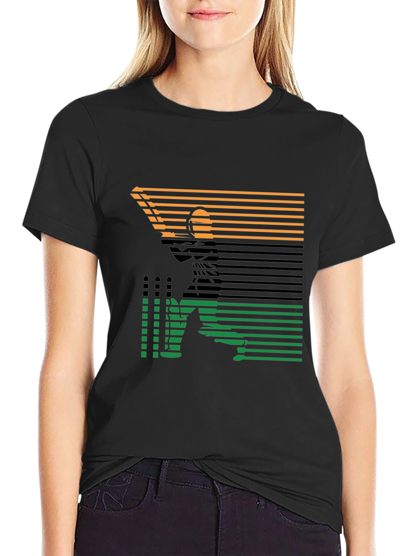 Angler Silhouette Tee - Retro Fishing T-Shirt