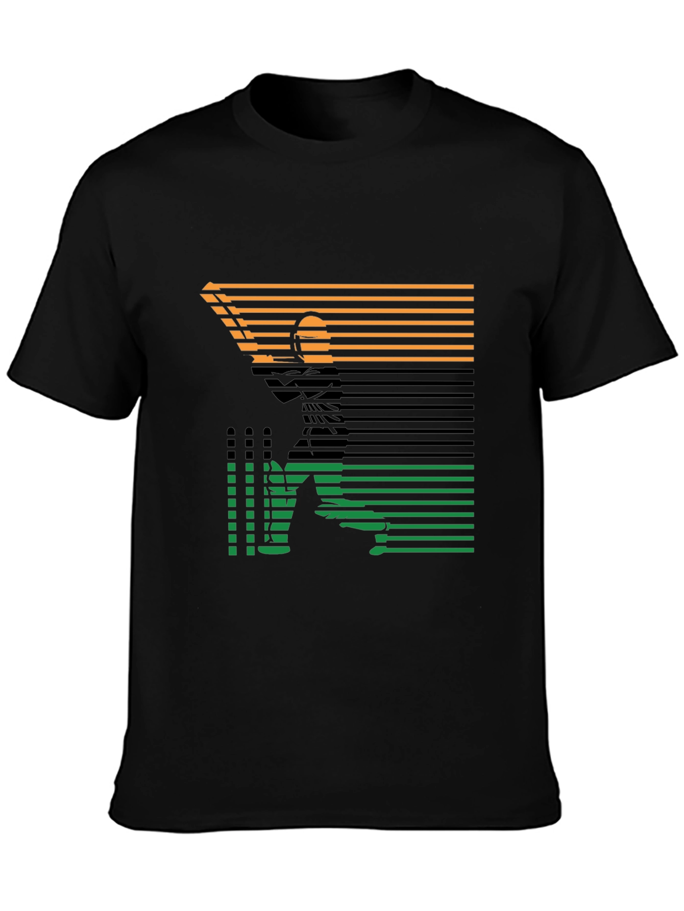 Angler Silhouette Tee - Retro Fishing T-Shirt