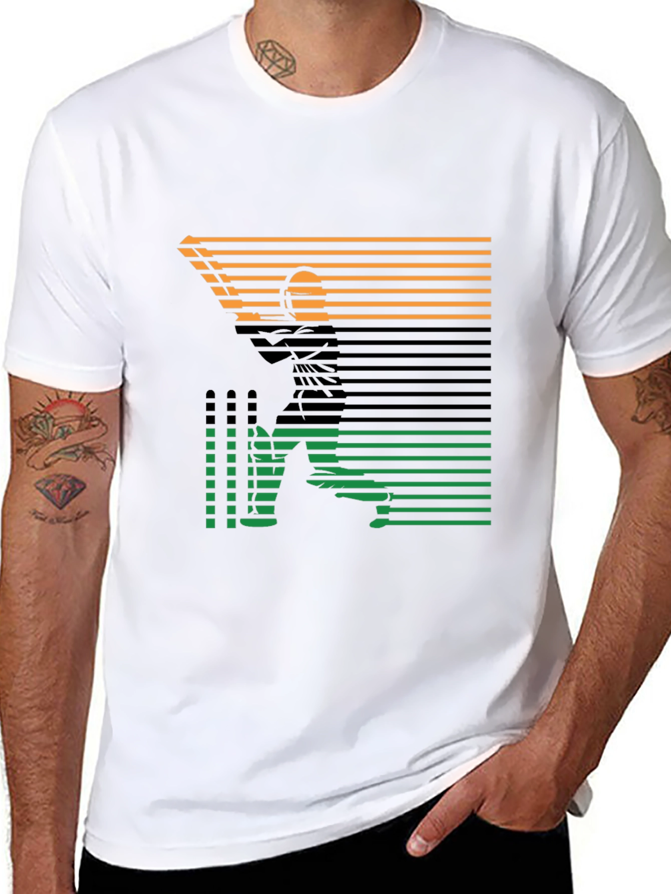 Angler Silhouette Tee - Retro Fishing T-Shirt