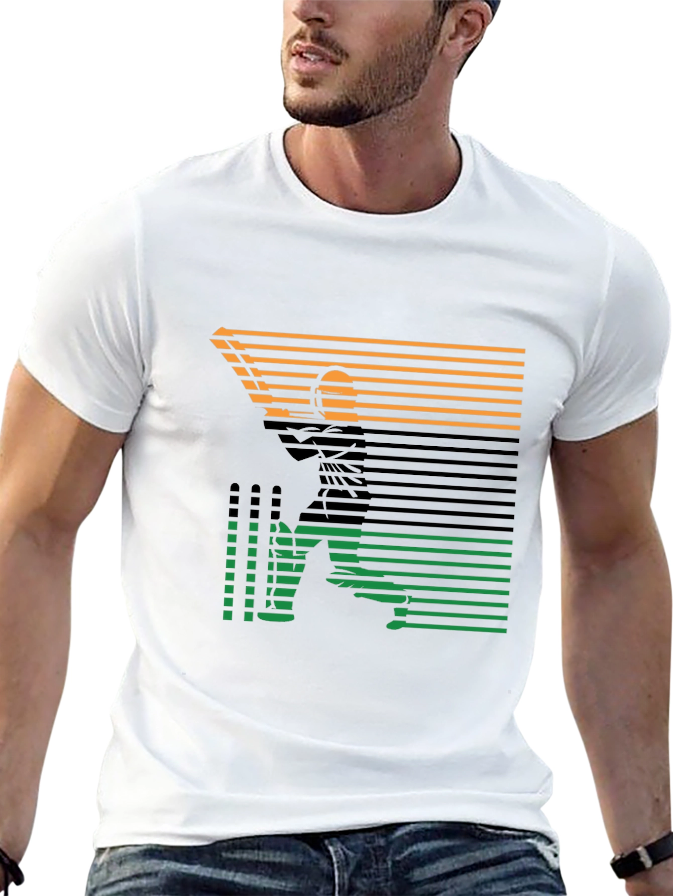 Angler Silhouette Tee - Retro Fishing T-Shirt
