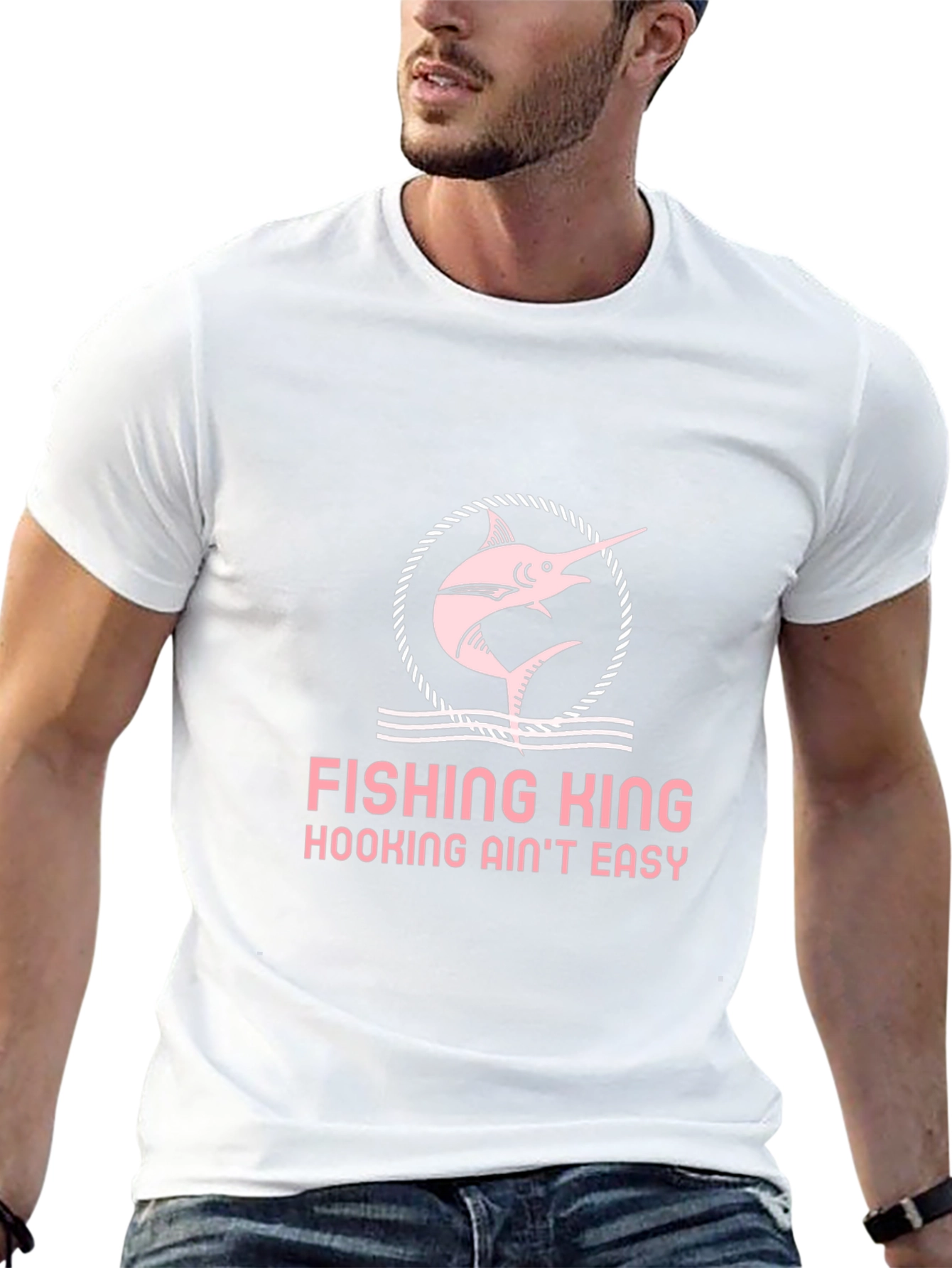 Fishing King Tee - Hooking Aint Easy!