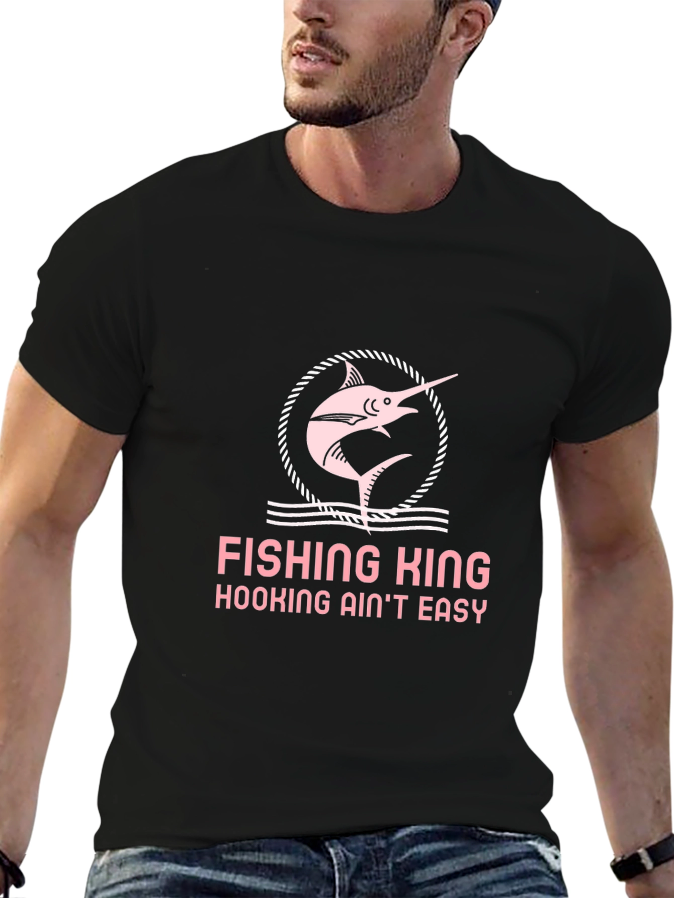 Fishing King Tee - Hooking Aint Easy!