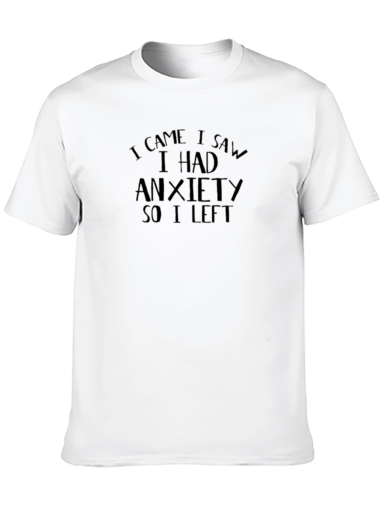 Anxiety Statement Black T-Shirt