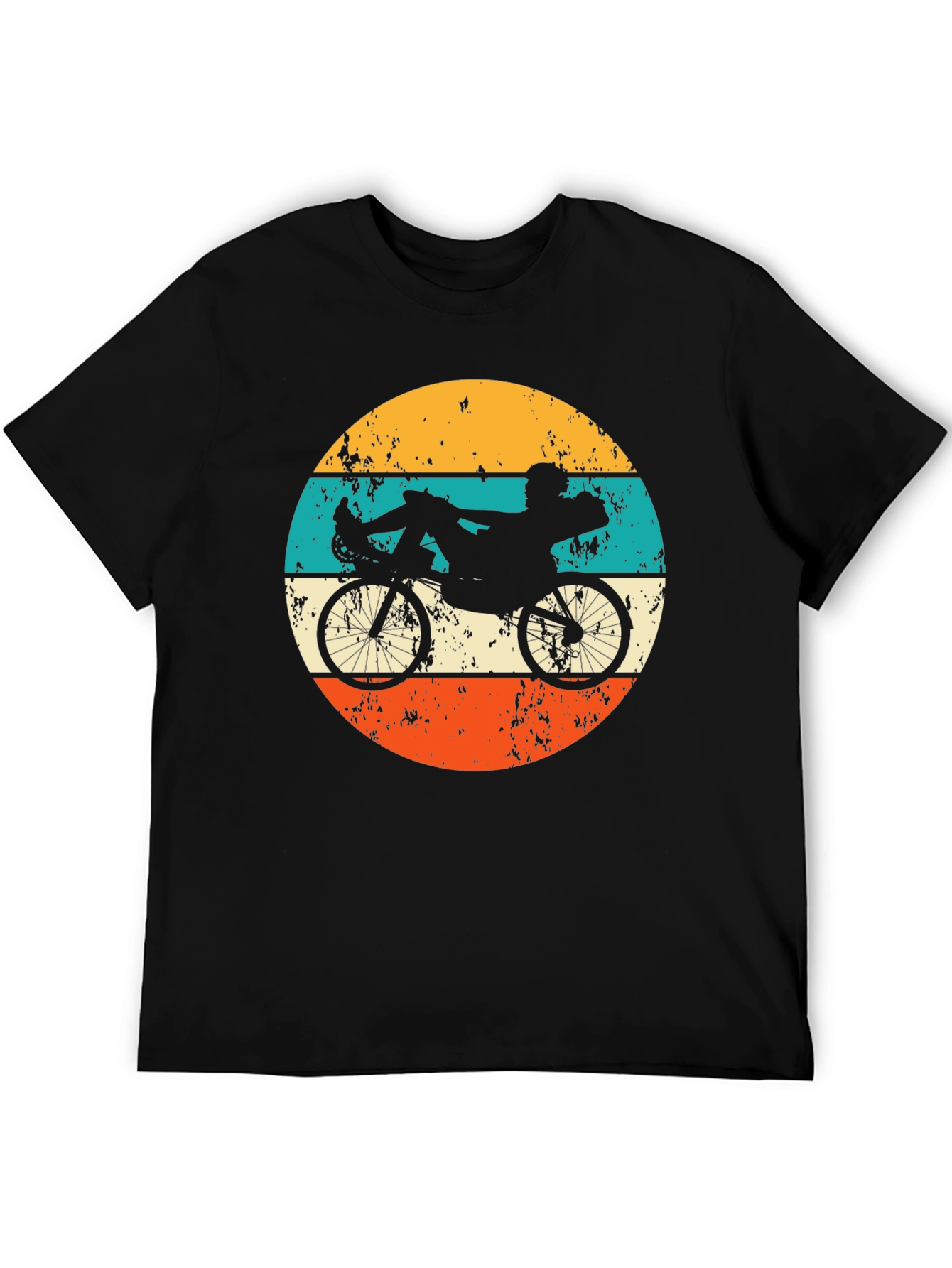 Retro Recumbent Bike T-Shirt - Cyclist Apparel