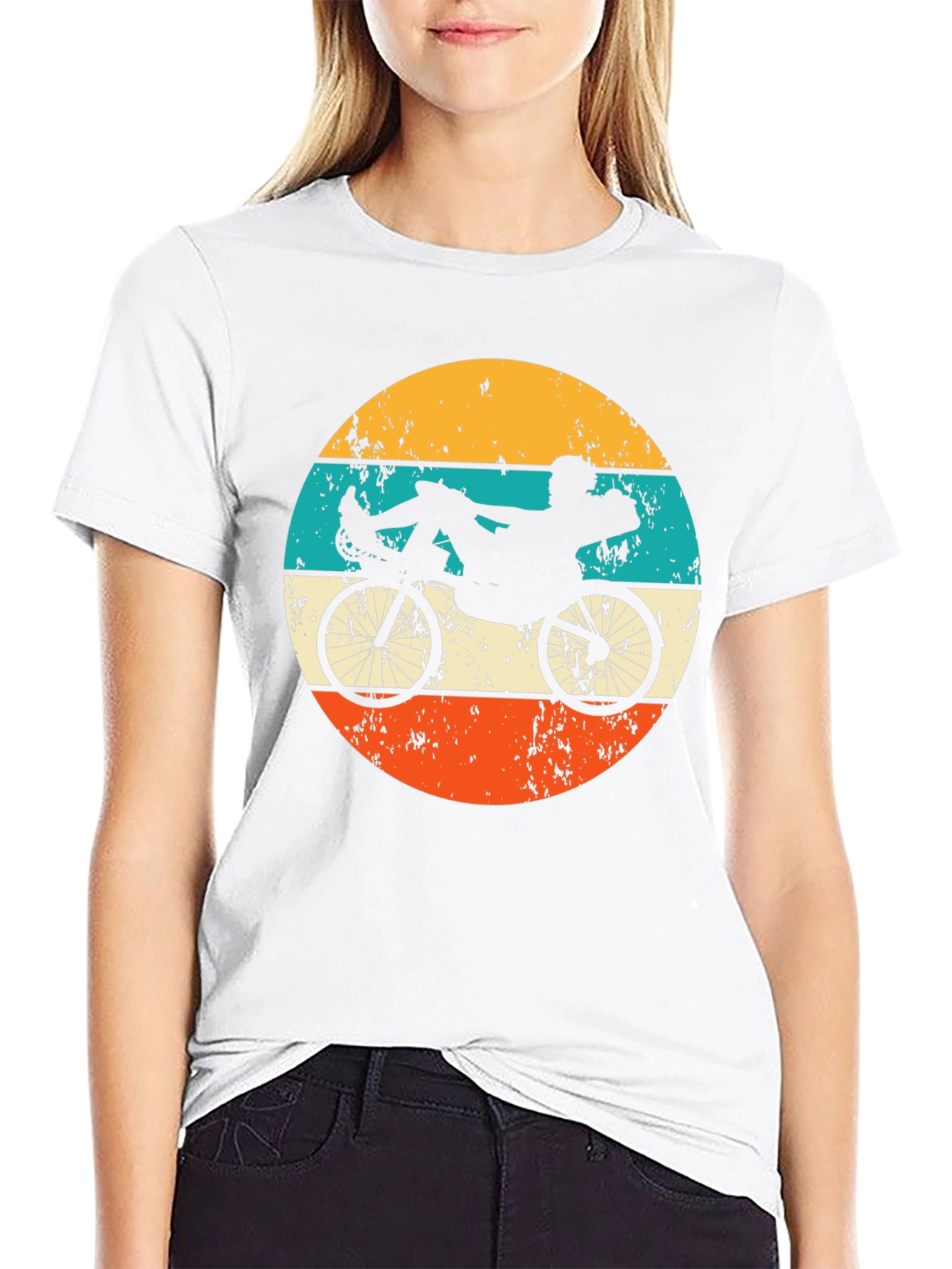 Retro Recumbent Bike T-Shirt - Cyclist Apparel