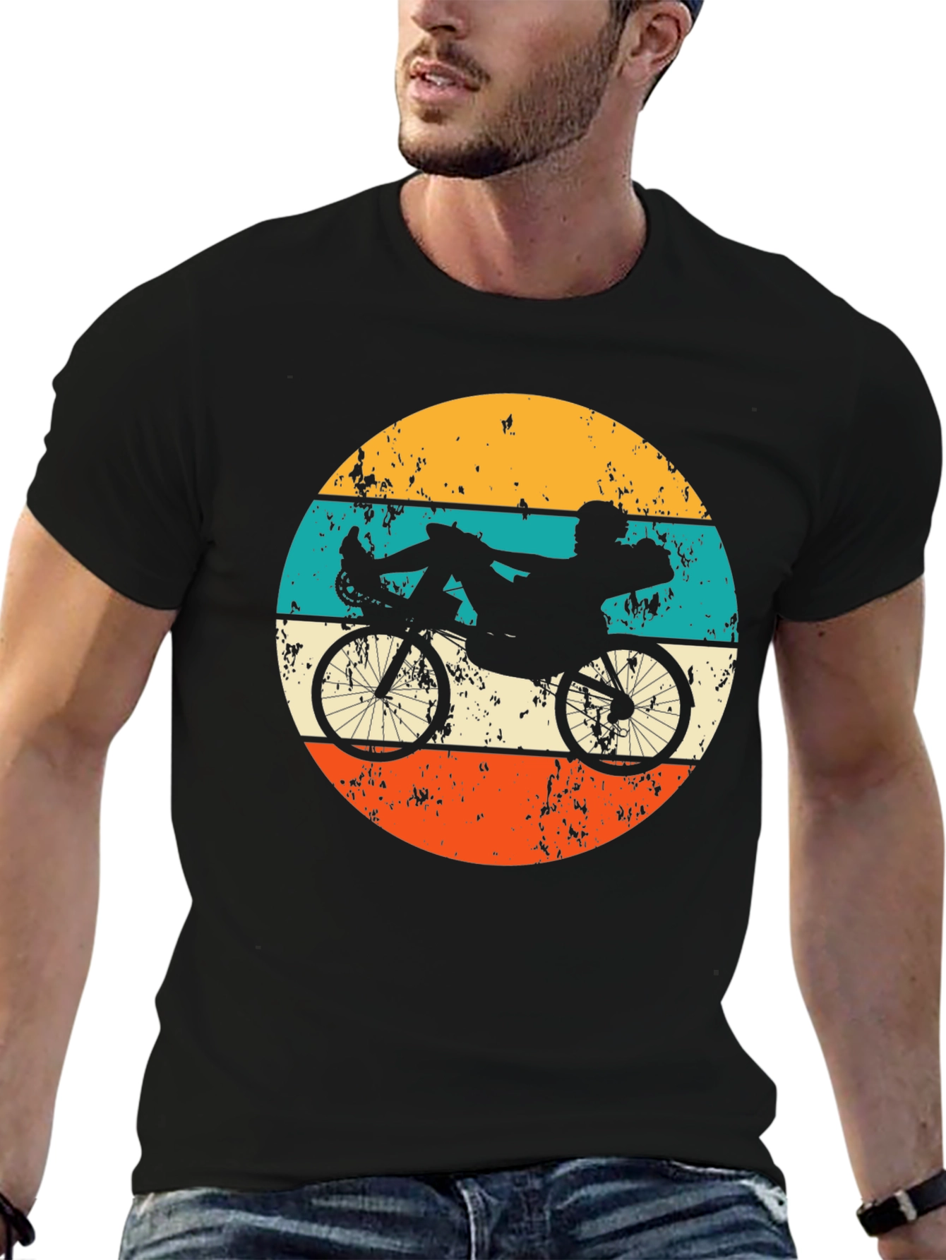Retro Recumbent Bike T-Shirt - Cyclist Apparel