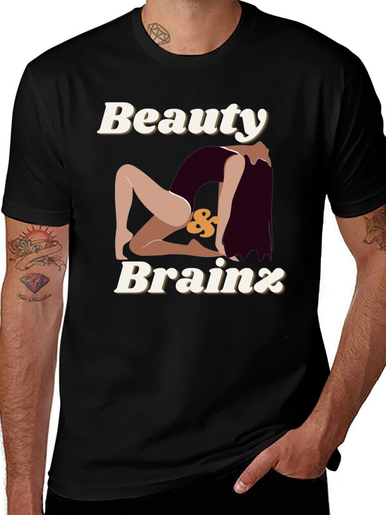 Beauty & Brainz Graphic T-Shirt - Stylish Unisex Tee