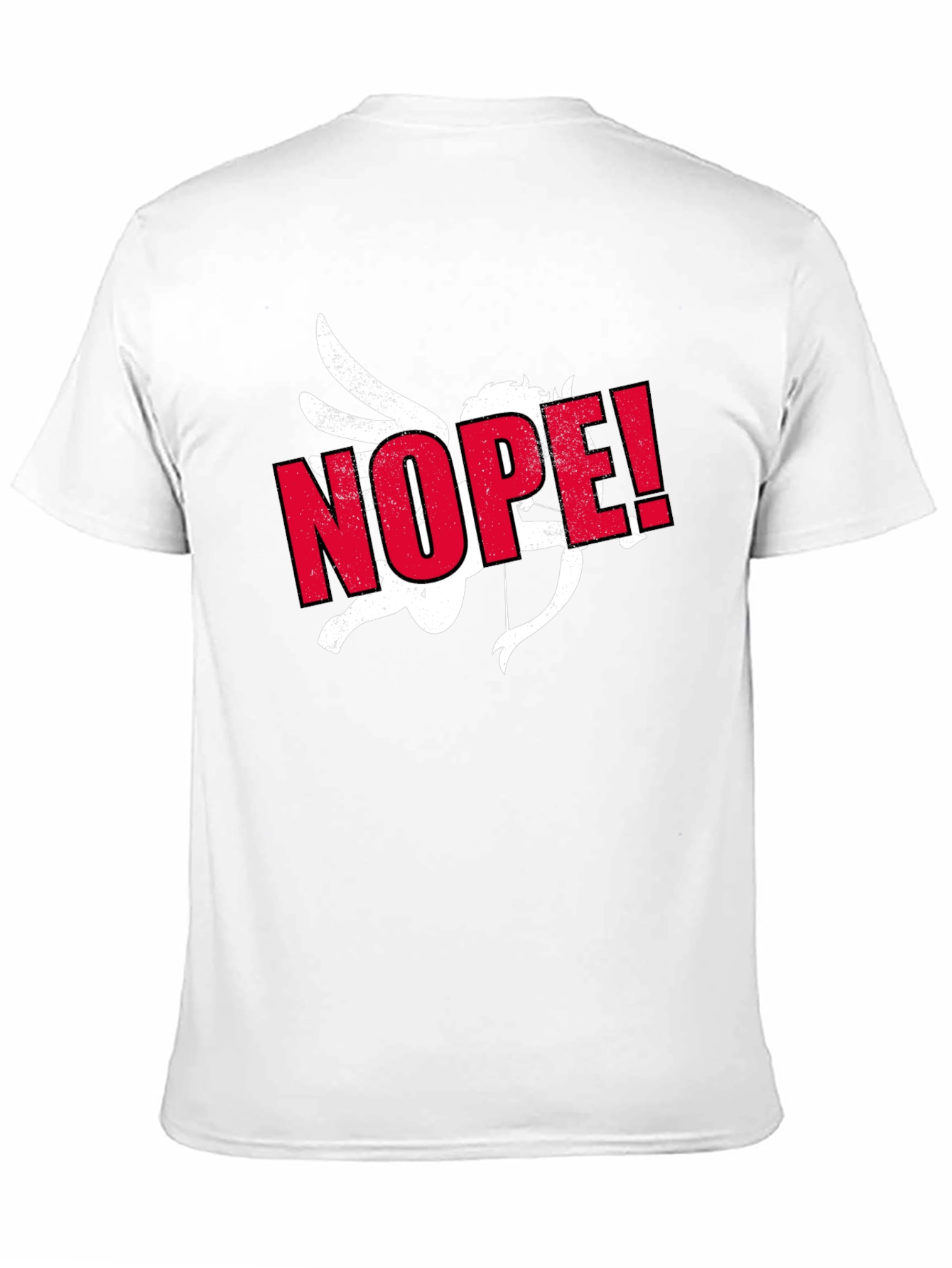 Anti-Valentine Cupid NOPE! Black T-Shirt