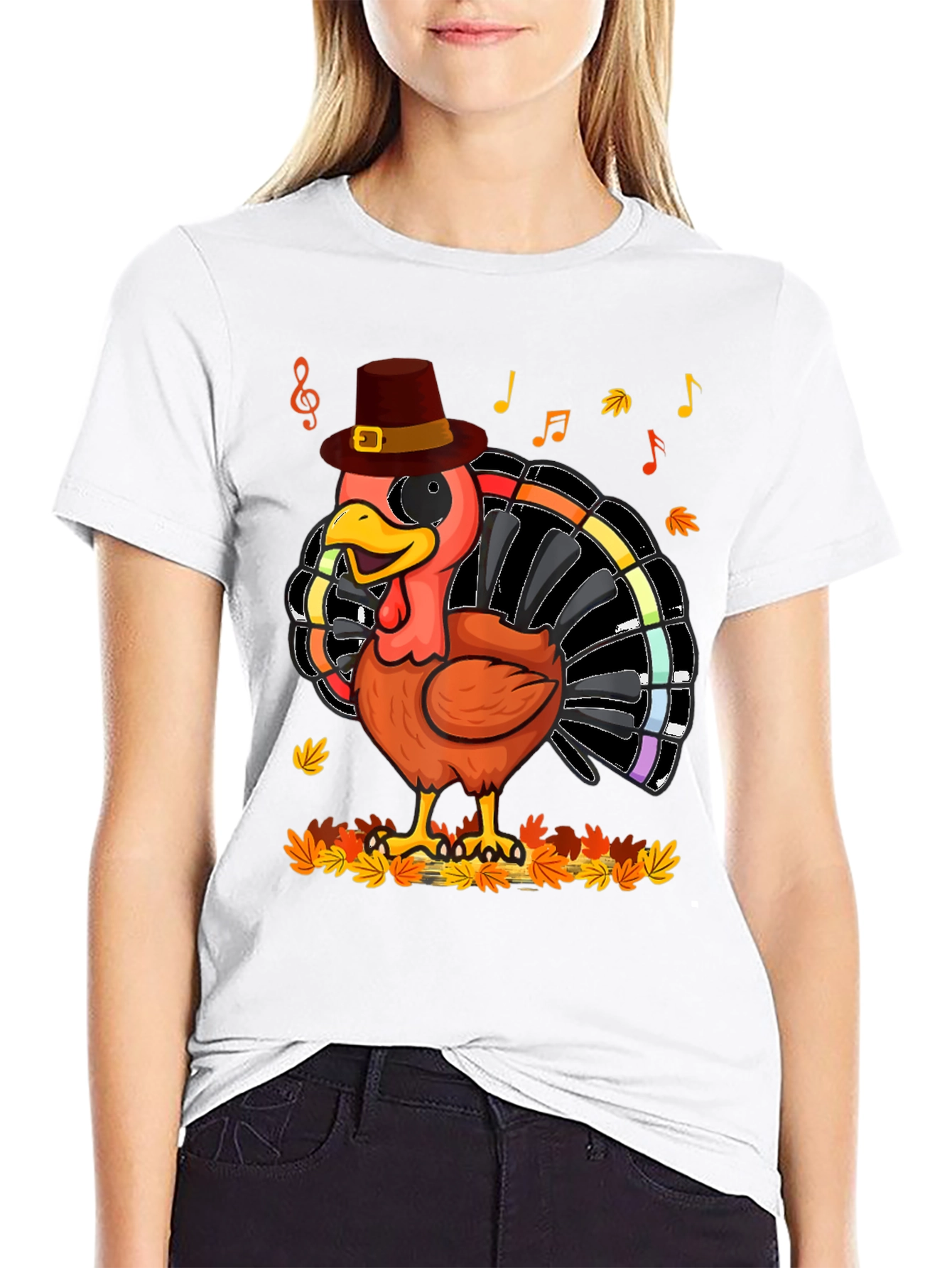 Musical Turkey Thanksgiving T-Shirt