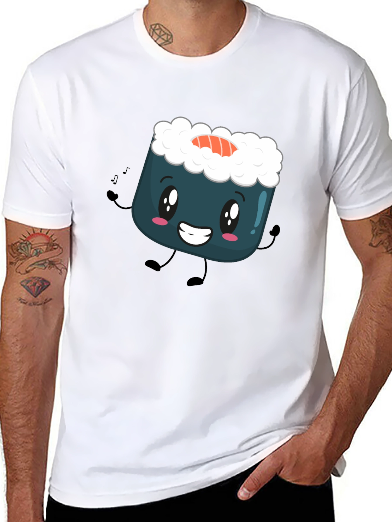 Sushi Cartoon Graphic Tee