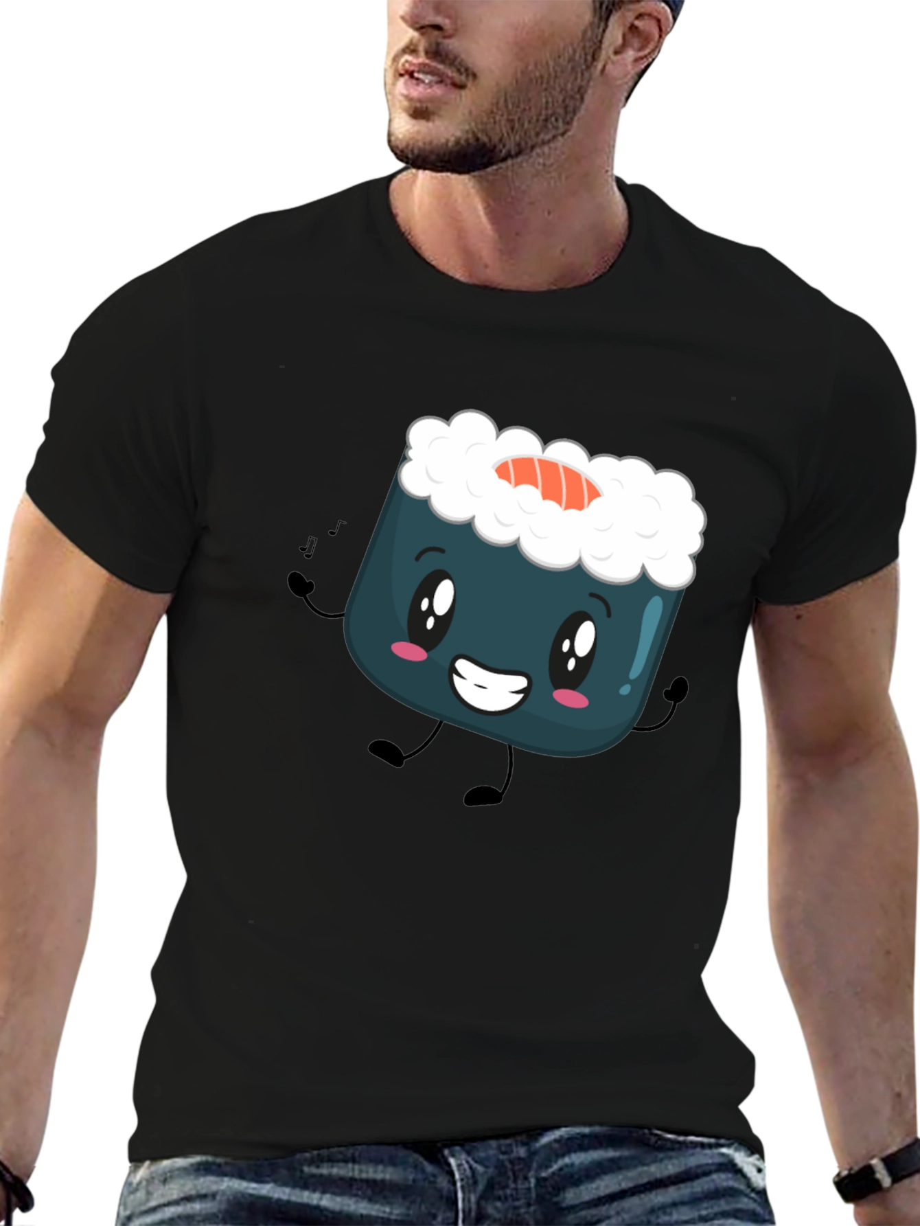 Sushi Cartoon Graphic Tee